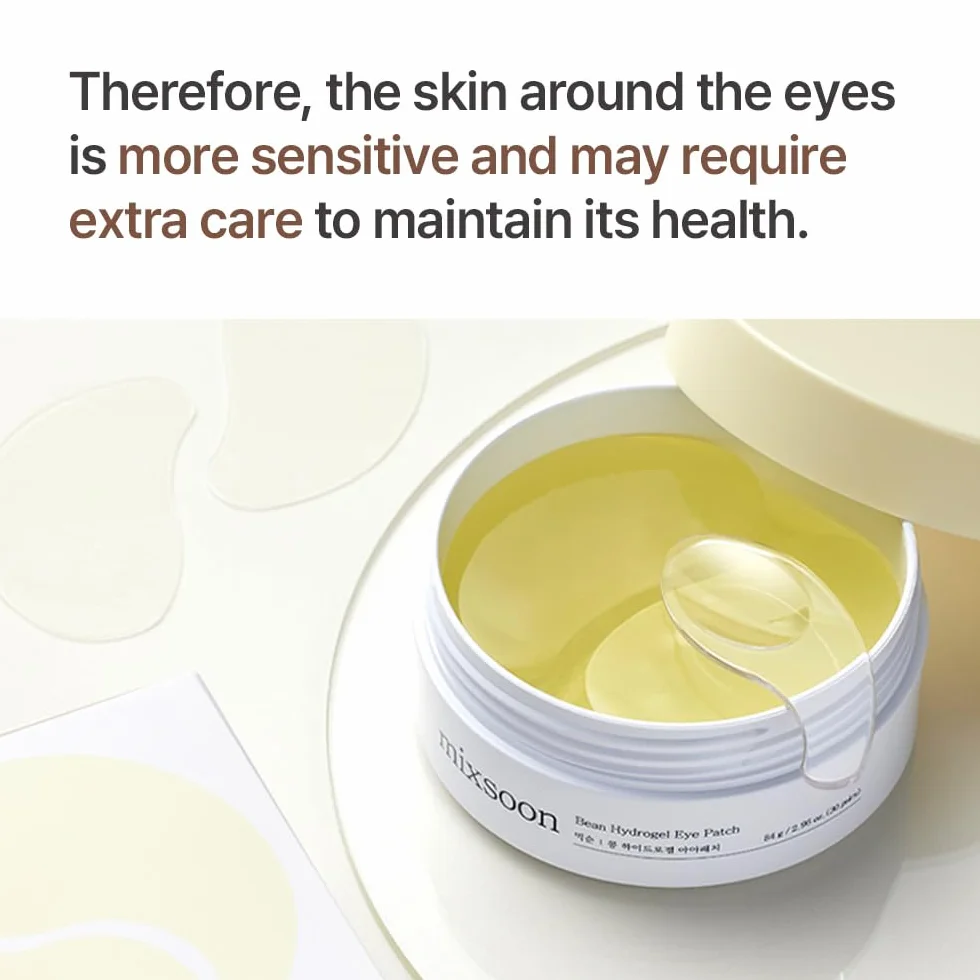 Bean Mixsoon Triple protéines de haricot & Vitamine C complexe fermenté RE breveté masque yeux hydrogel 60 unités