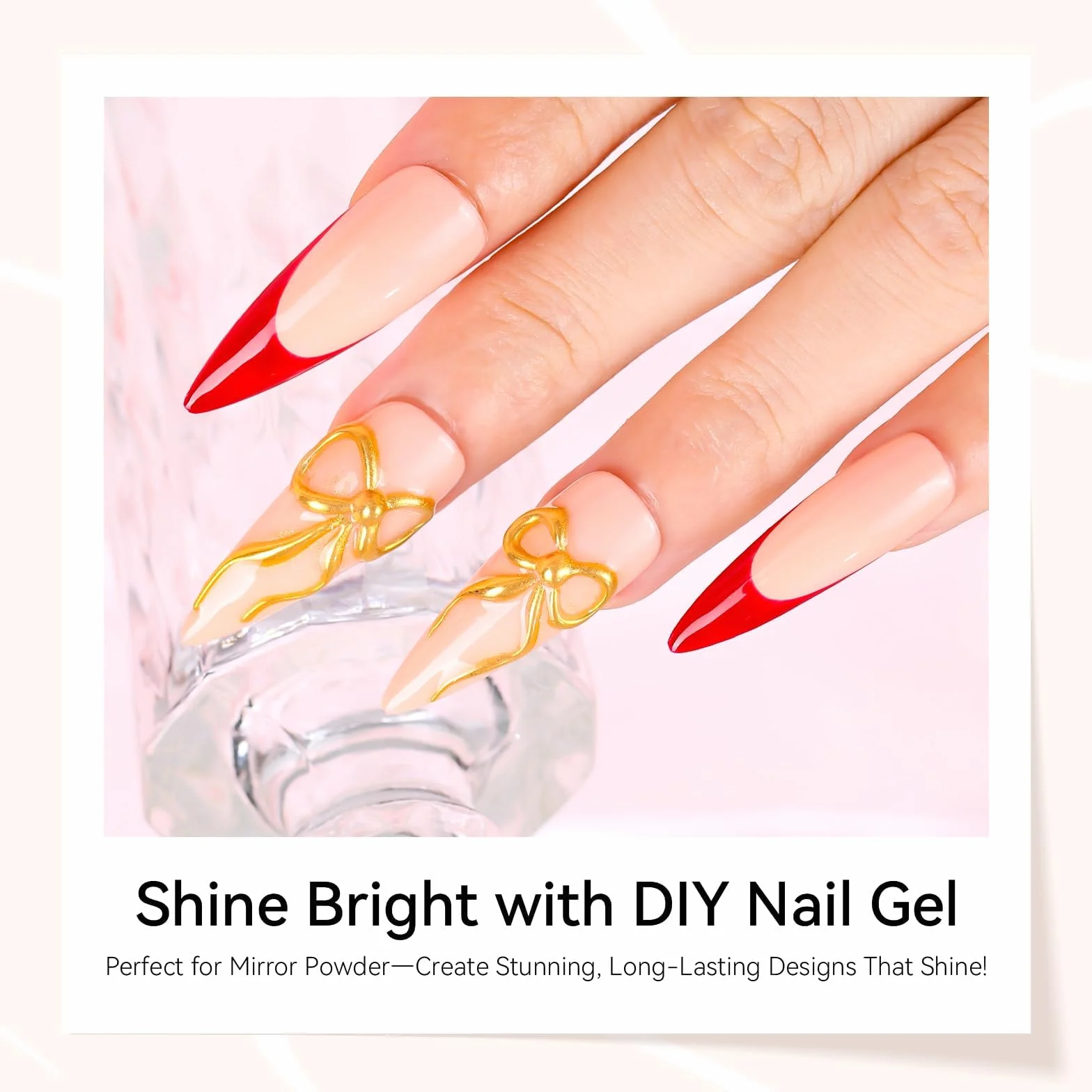 Makartt Gel 3D Nail Art 3 en 1 Rhinestone Glue Gel pour Ongle Sculpting Gel Polish UV LED 15ml