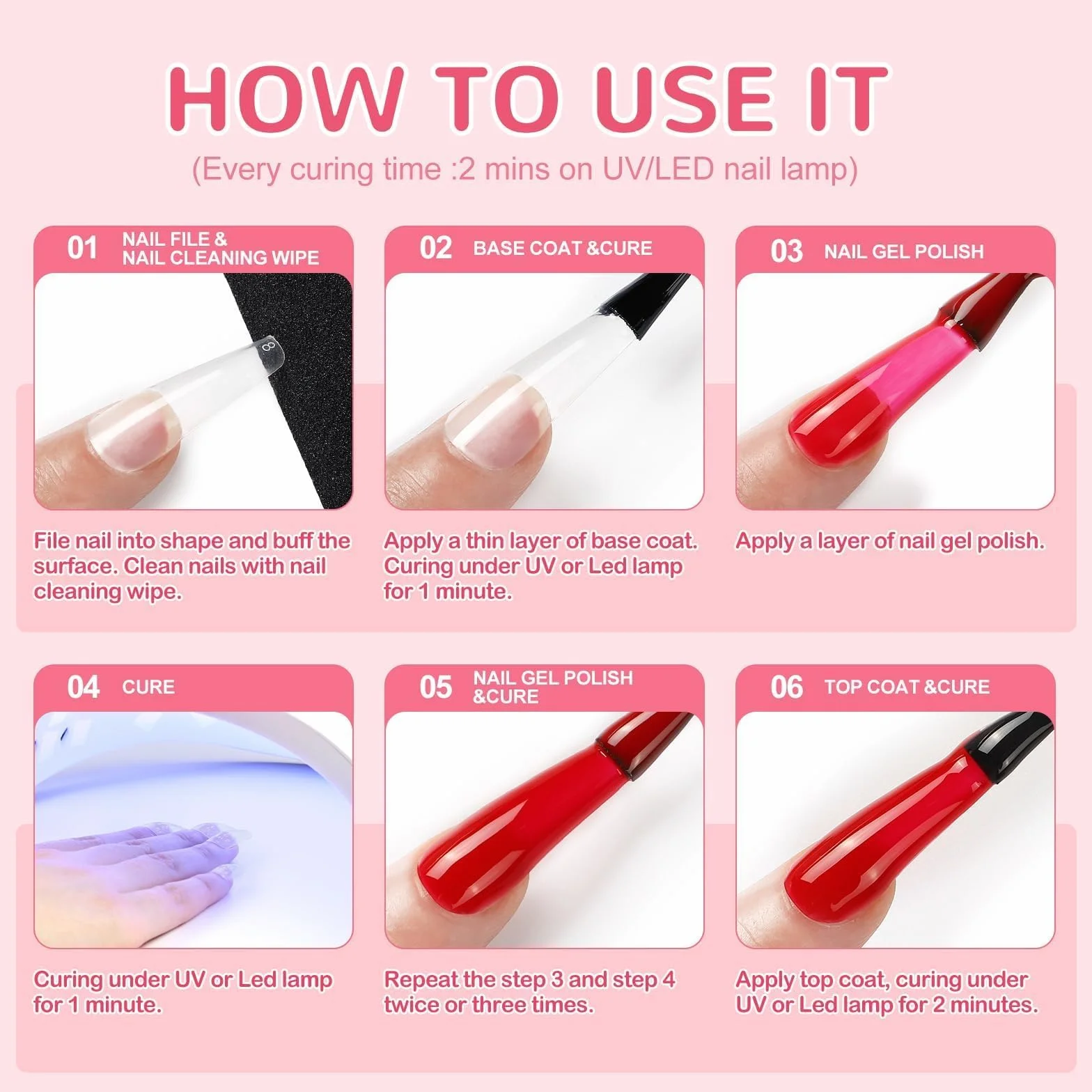 PEACECOLOR Kit Ongle Gel UV Complet avec Lampe UV Ponceuse, 35+5 Vernis Semi Permanent Base Top Coat Manucure