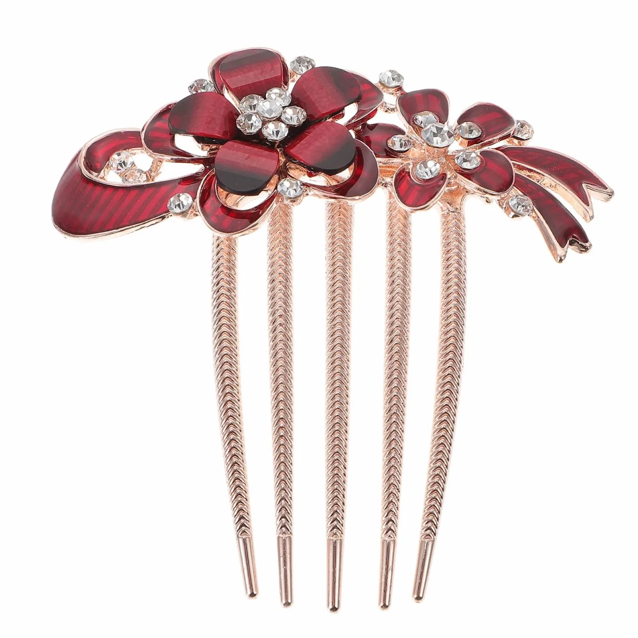 Peigne Serti De Diamants En Cristal Peignes à Cheveux Pour Femmes Cheveux Bleus Peinetas Para Accessoires De Cheveux Rave Cheveux Décoratifs Mariage Pennette Fleurs Manquer Strass