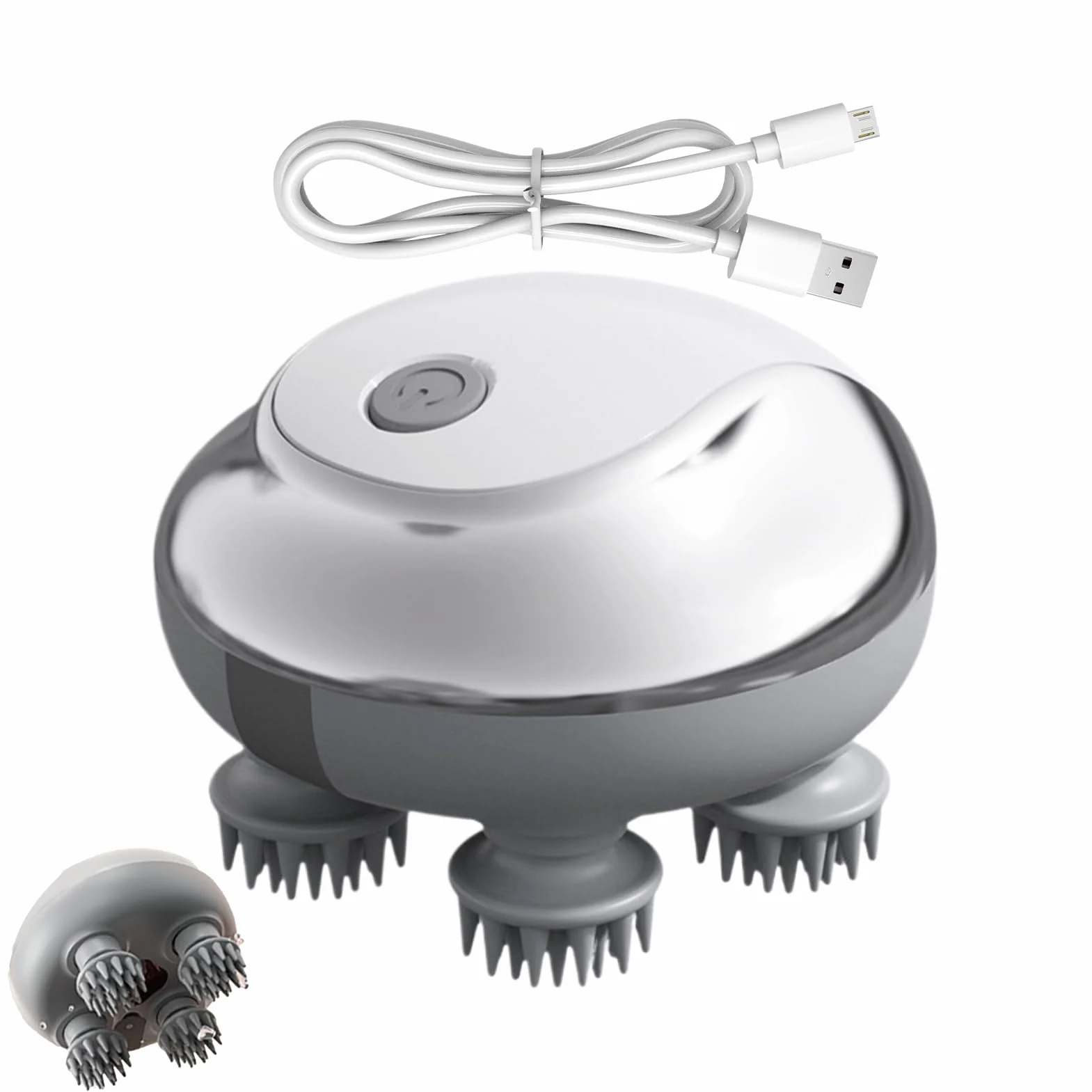 Stimulateur Capillaire Pour Pousse Des Cheveux | Appareil De Massage Du Cuir Chevelu Utilisable À Sec Et Sous La Douche,3 Modes Réglables Stimulateur Électrique Portable Anti Chute Activation