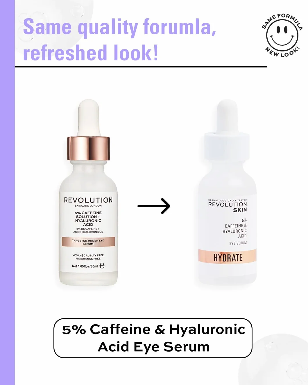 Revolution Skincare London Sérum sous les yeux 5% caféine et acide hyaluronique 30ml