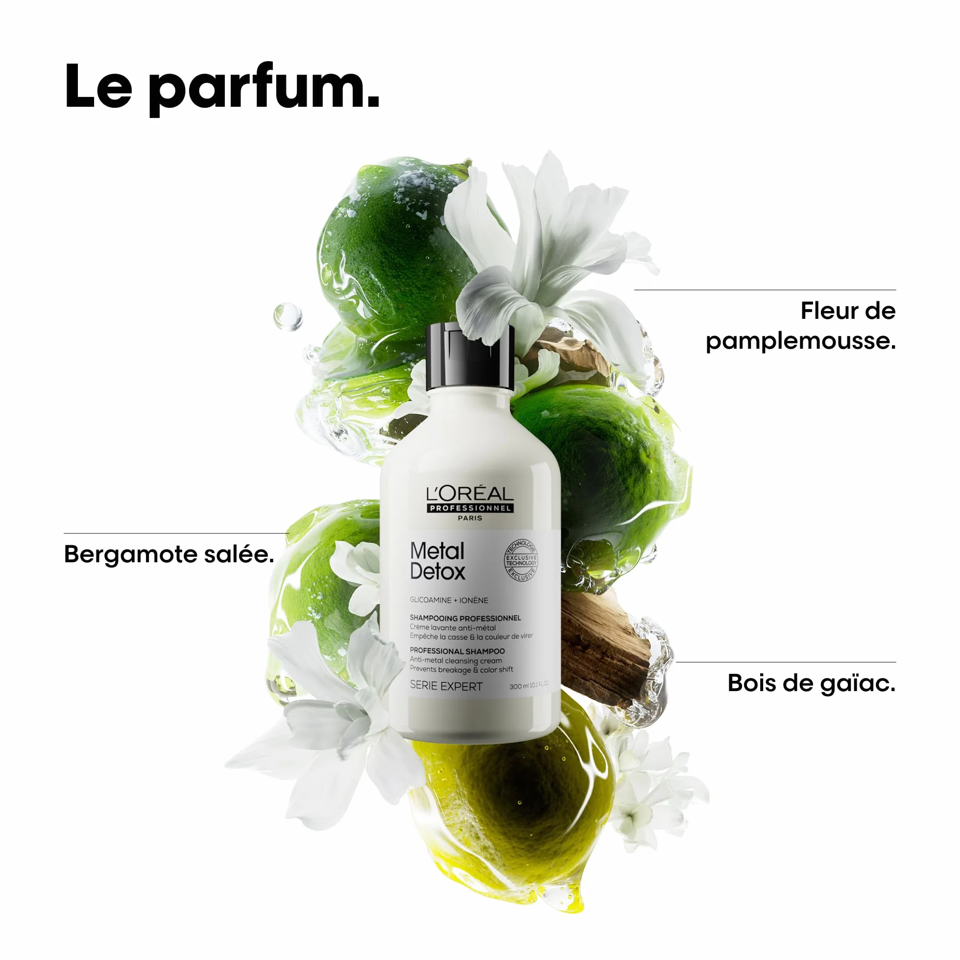 L'OREAL PROFESSIONNEL Shampoing Crème Lavante Metal Detox Anti-Casse Anti-Metal 300 ml