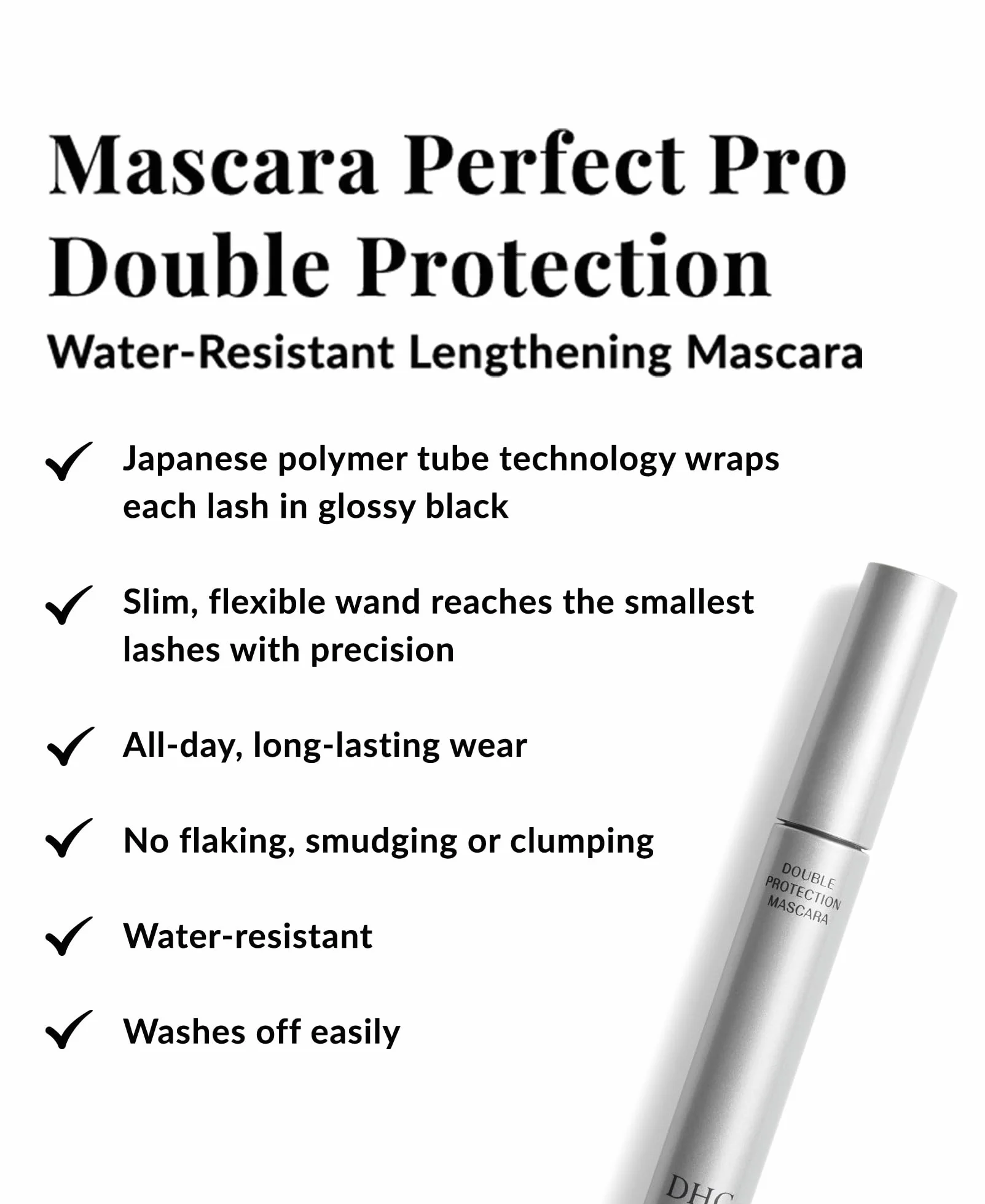 DHC Deep Cleansing Oil 70ml, Lip Cream 1.5g and Mascara Perfect Pro Double Protection 5g