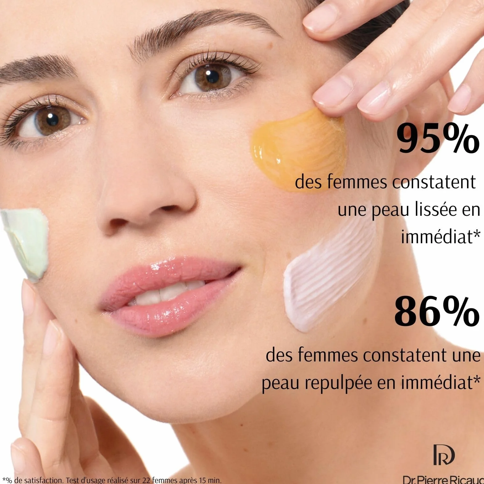 Dr Pierre Ricaud Masque Visage Anti-Rides Lissant Express à l'Acide Hyaluronique & Galanga Bio - Soin du Visage pour Femme Anti Âge & Anti Rides - 50ml (Lot de 2)