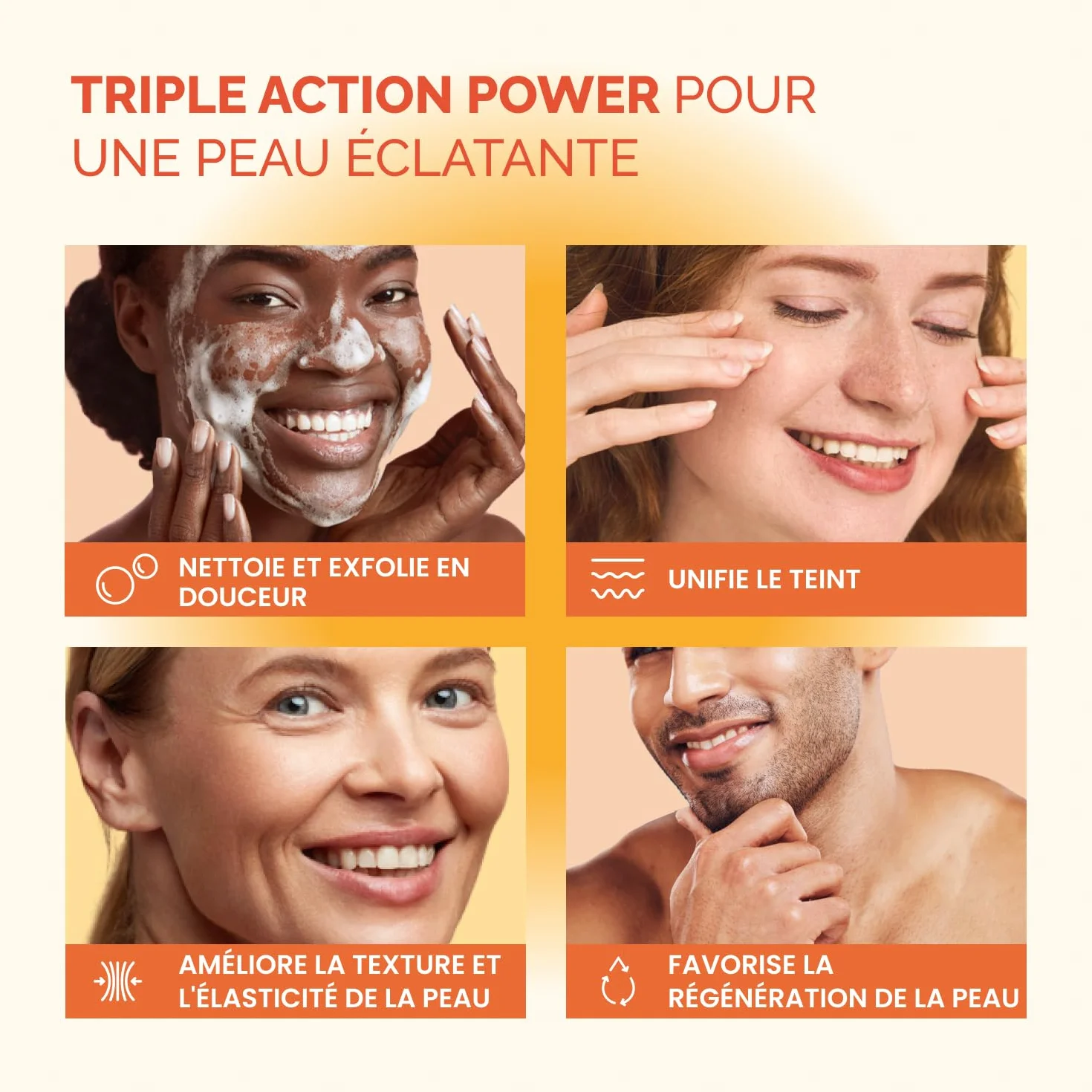 PLANTIFIQUE Savon Curcuma & Acide Kojique Visage Corps Anti-Tache Éclaircissant 2 Barres