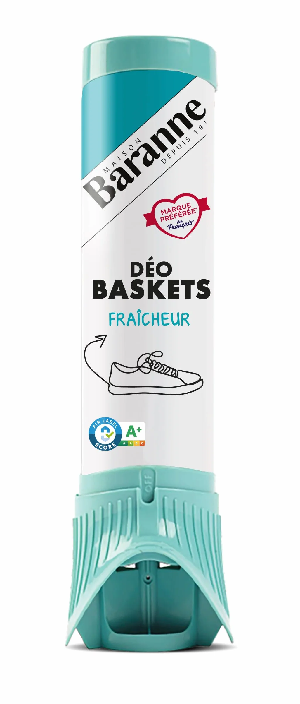 BARANNE Odor Stop Spray Anti-Odeur Baskets Désodorisant Chaussures Aerosol 100ml