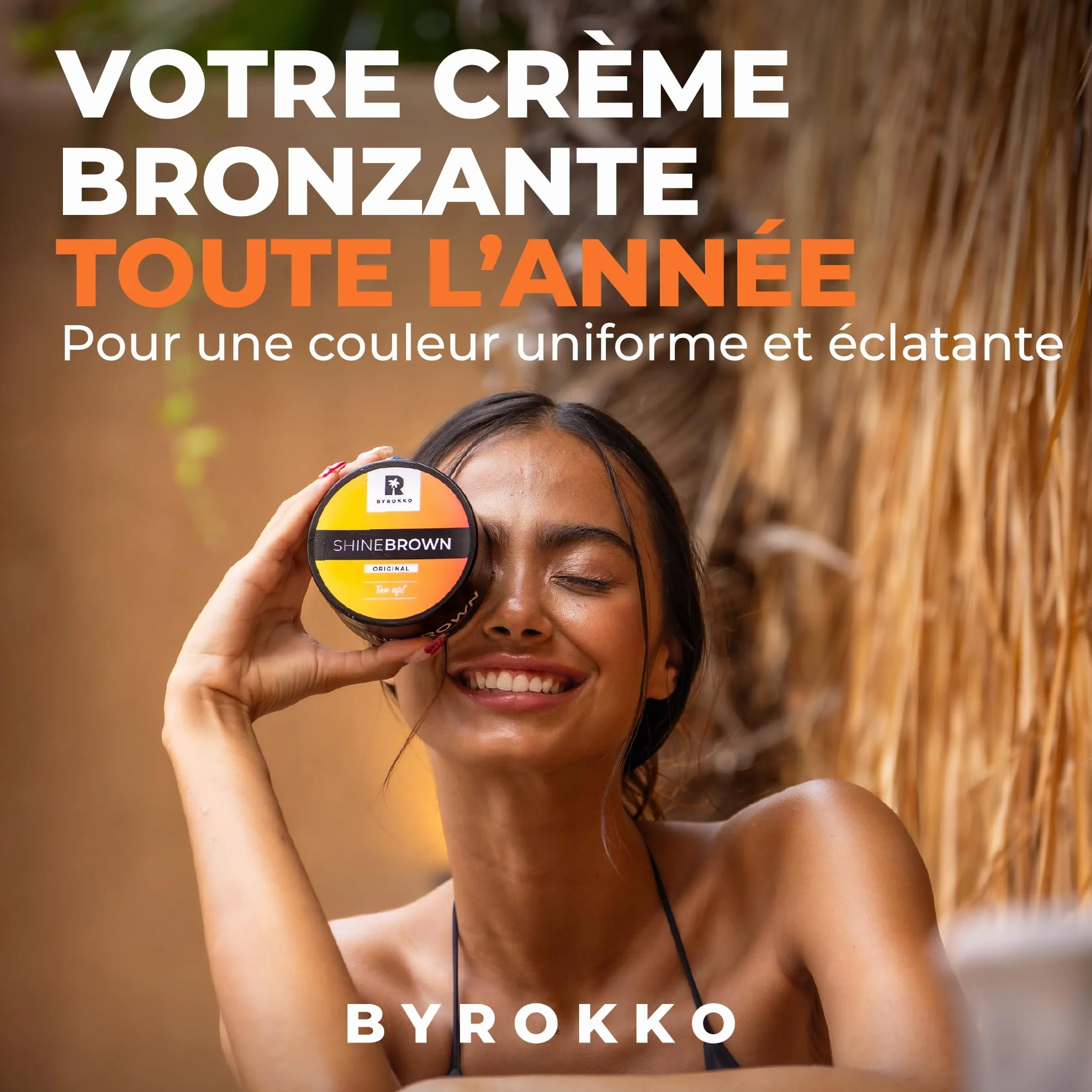 BYROKKO Shine Brown Huile Bronzante 150 ml Accélérateur de Bronzage XXL Soleil Solarium