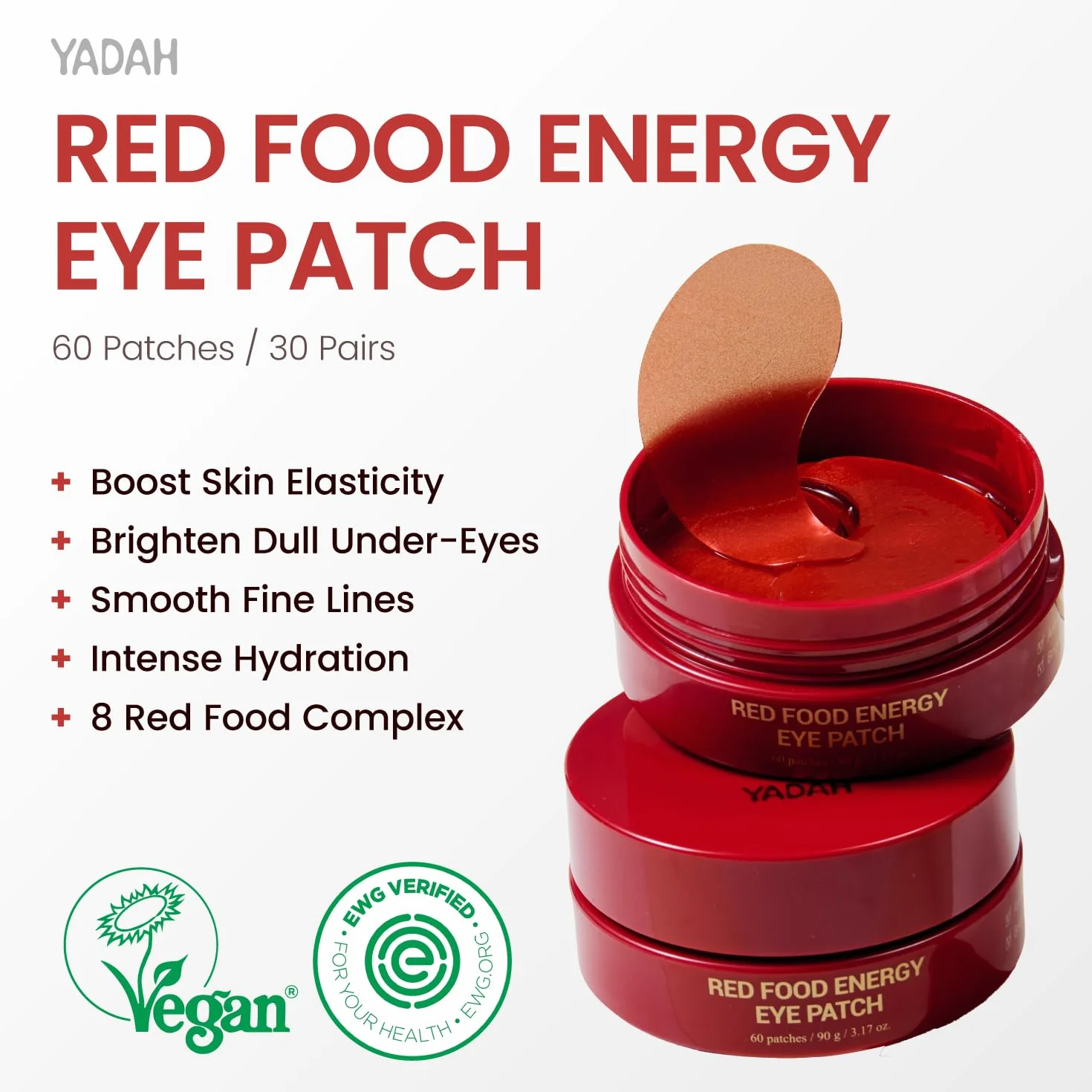 YADAH Patch Yeux Red Food Energy Eye Patches
