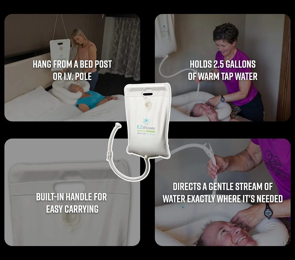 EZ-ACCESS Ez-shower Bedside Shower, 2 Pounds