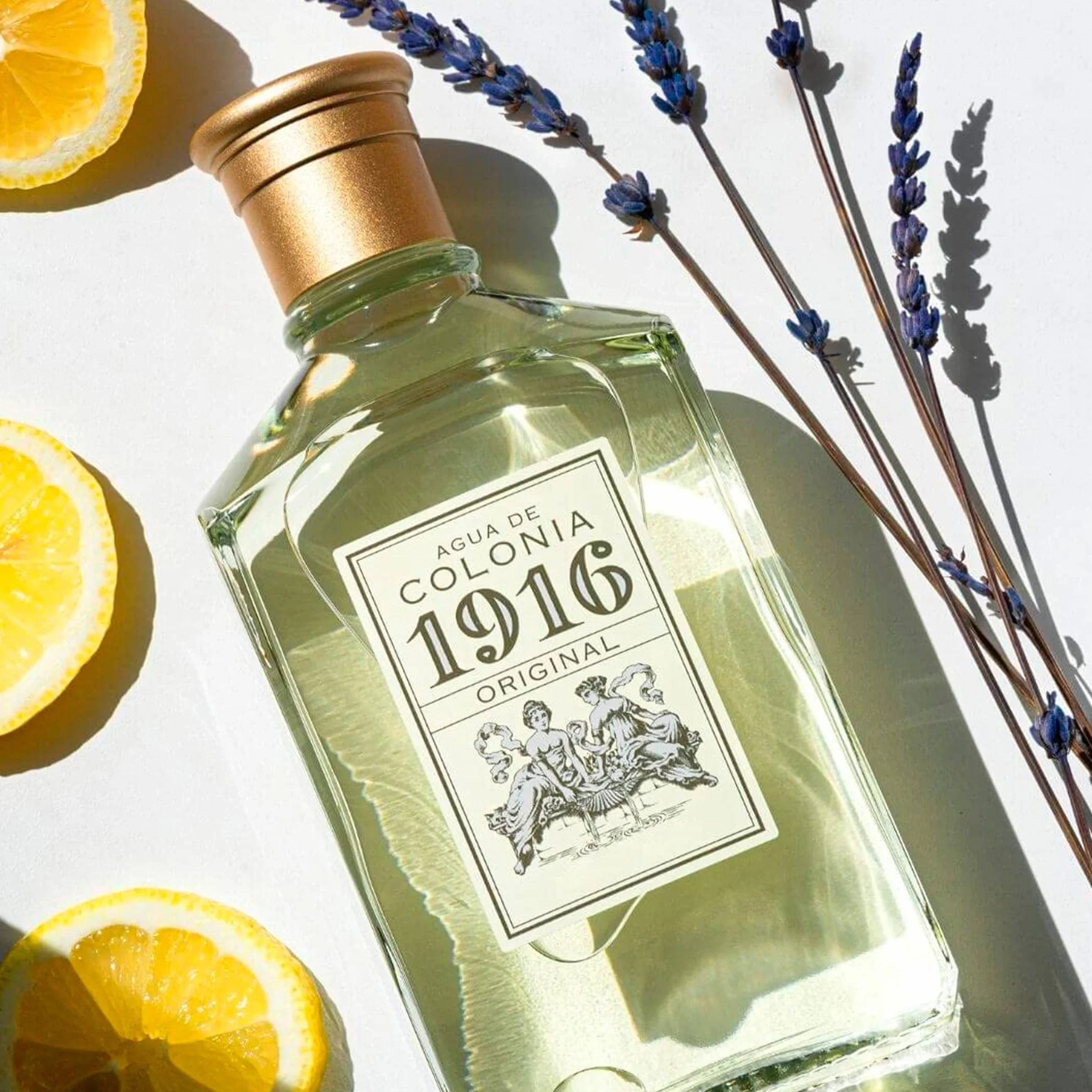 1916 - Original 400 ml, Eau de Cologne pour homme et femme, Parfum unisexe, Eau de Toilette, Parfum d'agrumes et de fleurs, Longue tenue