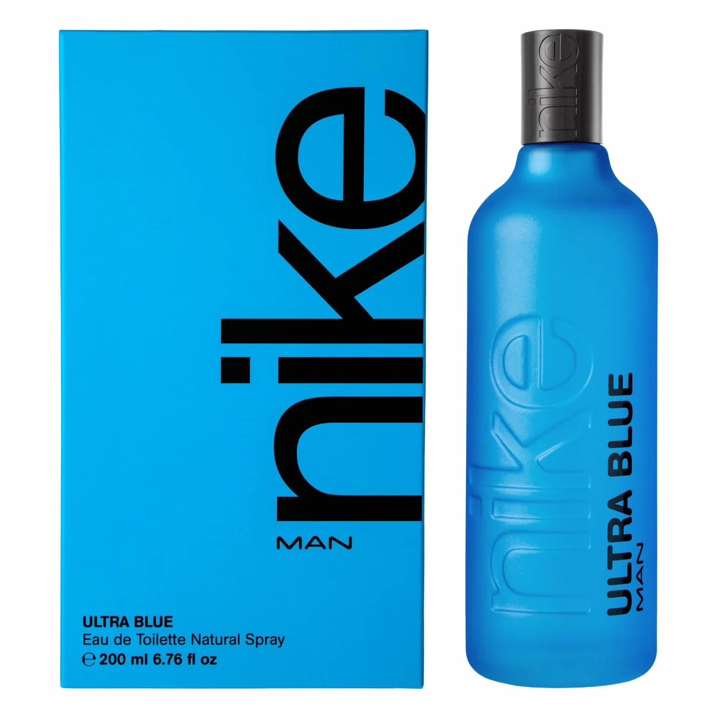NIKE - Ultra Blue 200 ml, Eau de Cologne pour homme, Parfum en vaporisateur, Eau de Toilette naturelle et masculine, Parfum floral oriental, Fraîche, intense et longue tenue