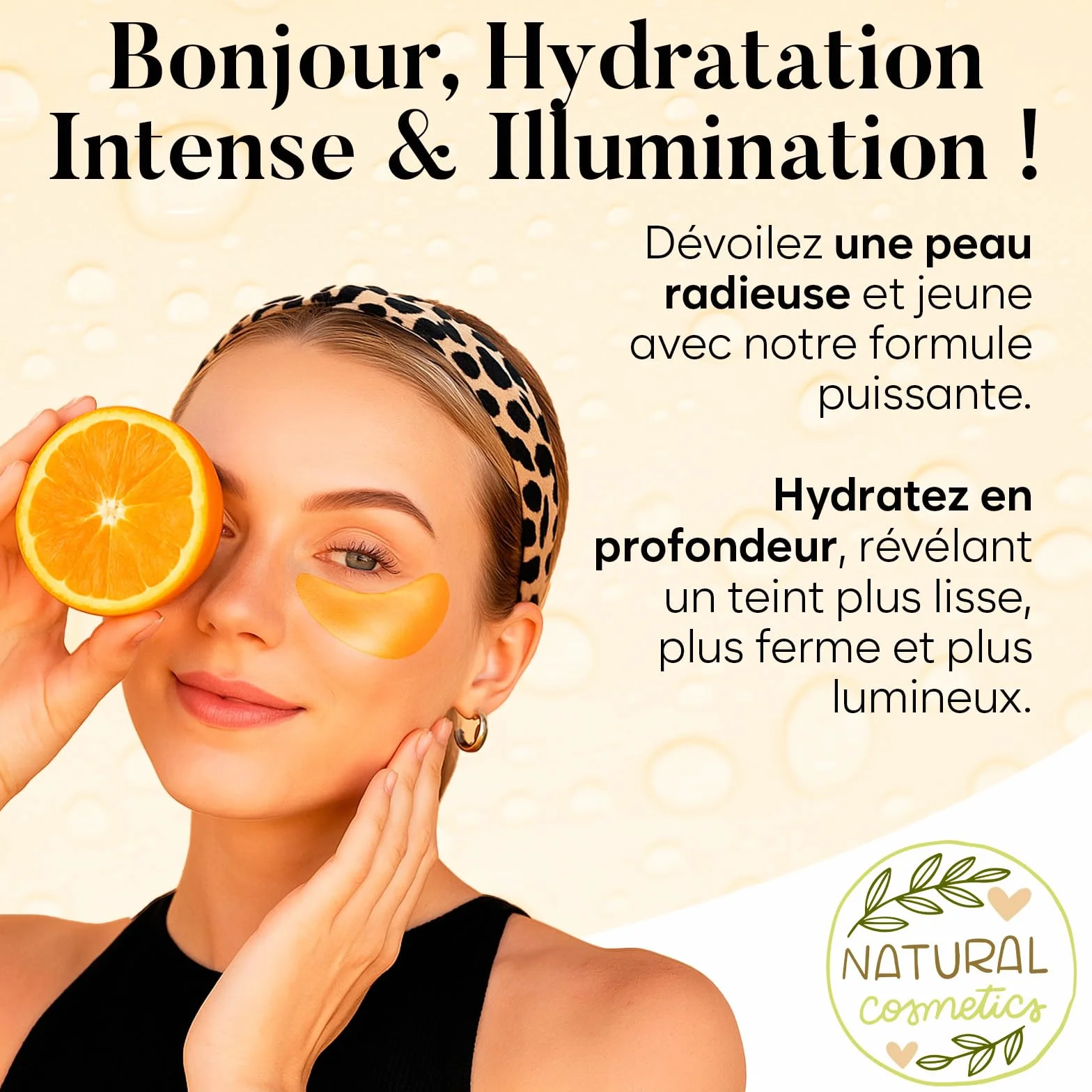 AURAE Masque Yeux Anti Cernes Vitamine C Caféine 30 Paires