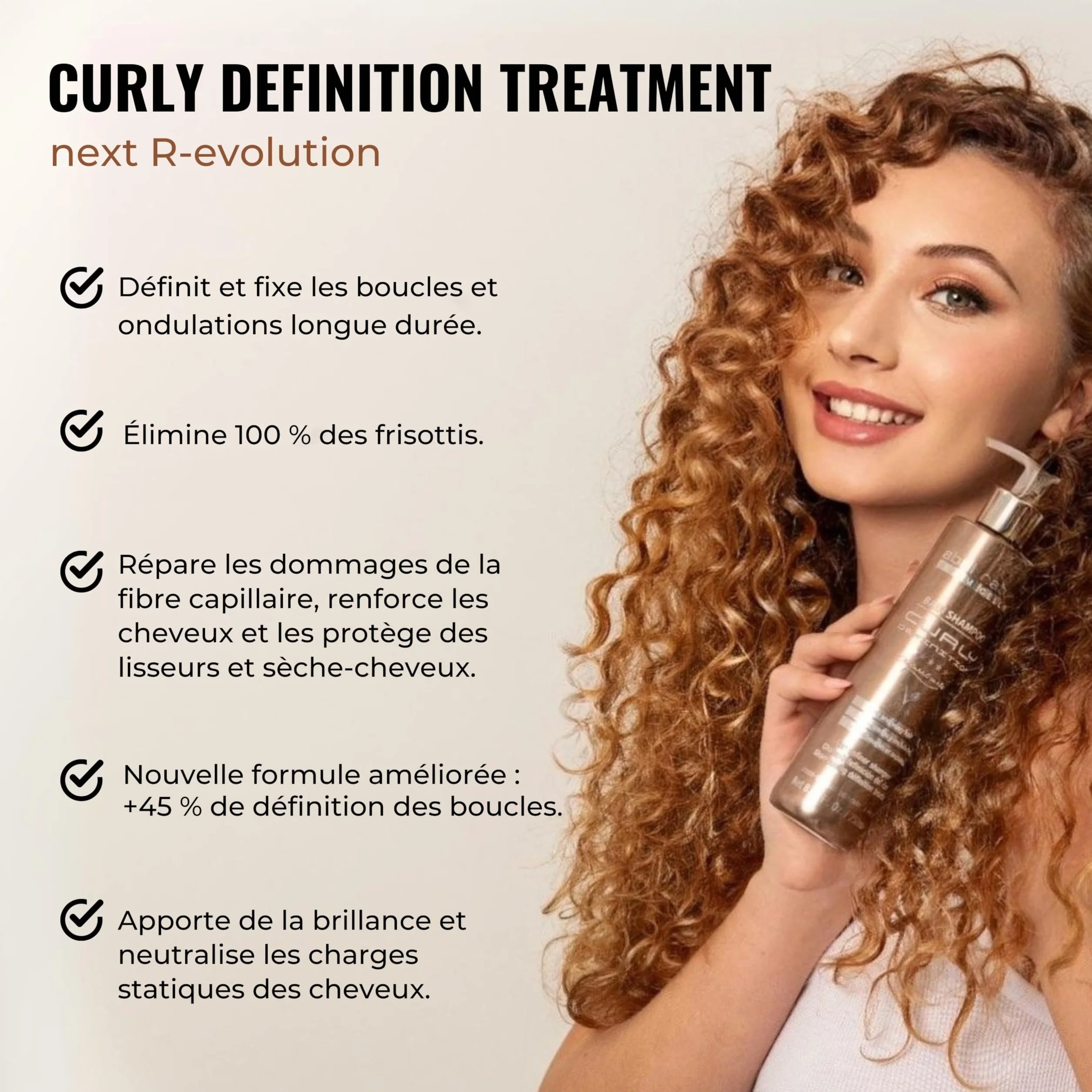 abril et nature - Masque Cheveux Bouclés, Curly Definition, Protection Chaleur Cheveux, Masque Professionnel Hydratant, Définition et Réparation, Après Shampoing Cheveux Bouclés, 1000 ml