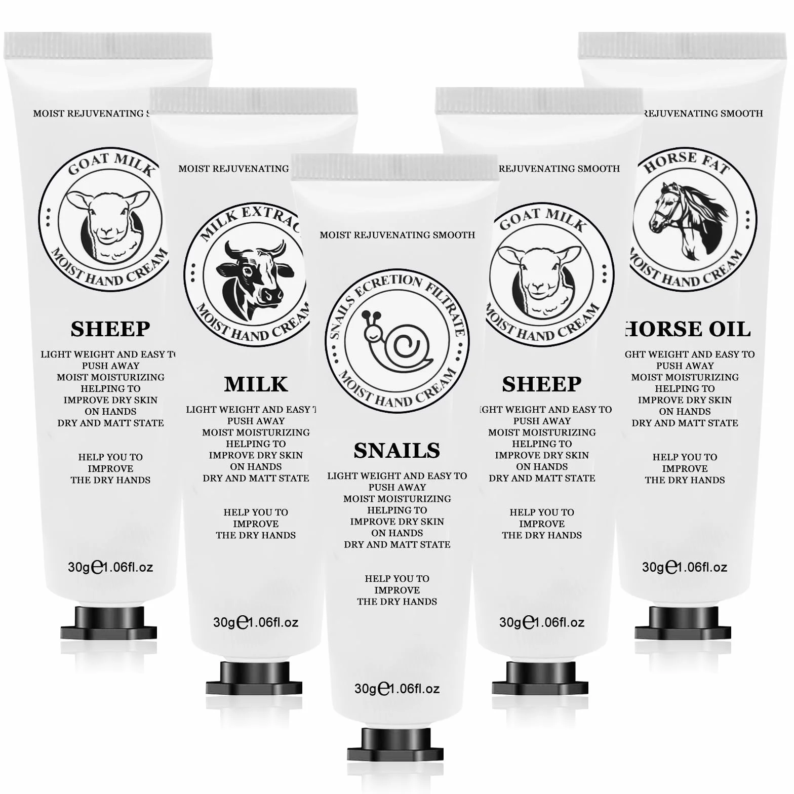 Hand Cream Set 5 Pack Mini Natural Plant Fragrance Moisturizing Rough Chapped