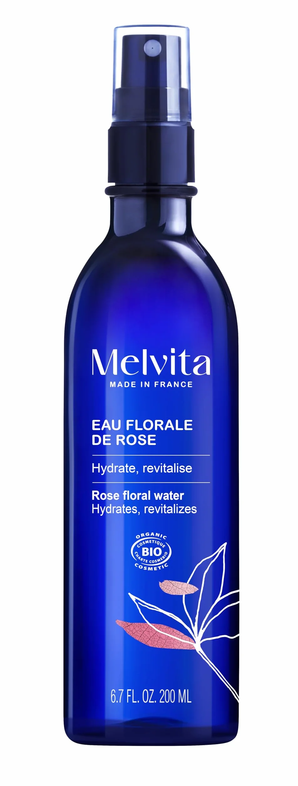 Melvita Eau Florale Tonifiante Rafraîchissante 100% Naturelle Certifiée Bio Fabriquée en France
