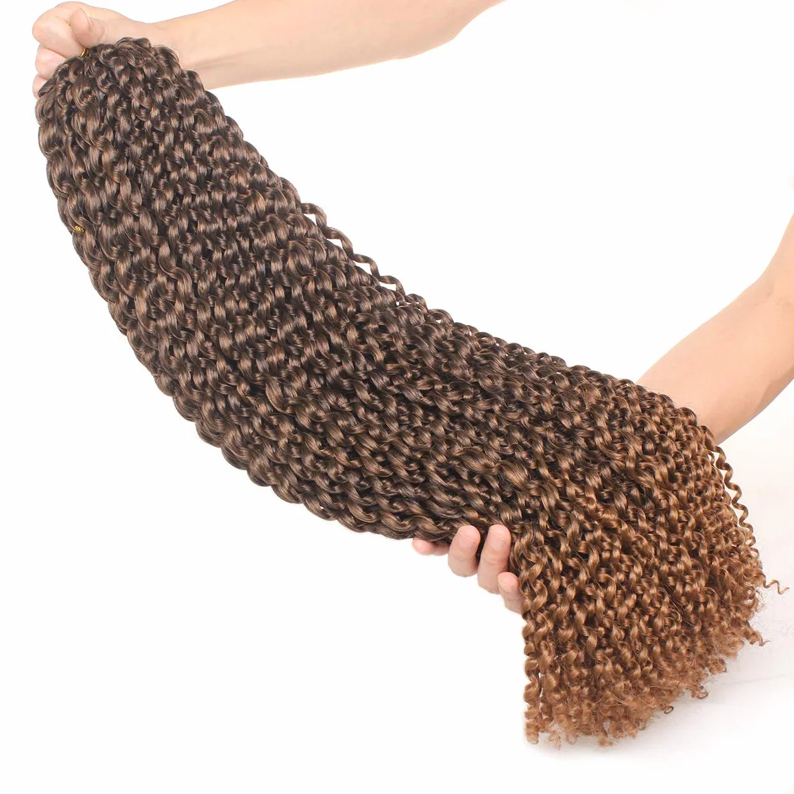 Xtrend 24 pouces Passion Twist Hair Ombre 7 Packs Water Wave Crochet Hair pour Long Passion Twist Crochet Hair Long Bohème Tressage Extensions de cheveux 18 brins/pack T30#