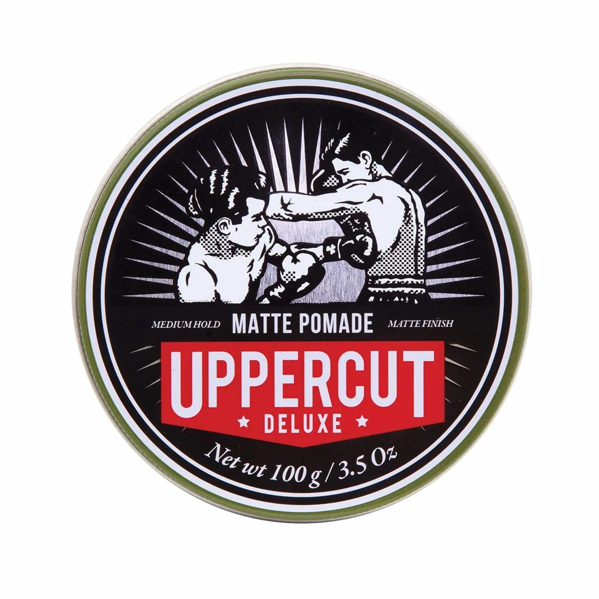 Uppercut Deluxe Matte Pomade Hair Styling Product For Men With A Medium Hold, No Shine Water Based Matte Hair Styling Product Easy Wash Out, No Residue 100g