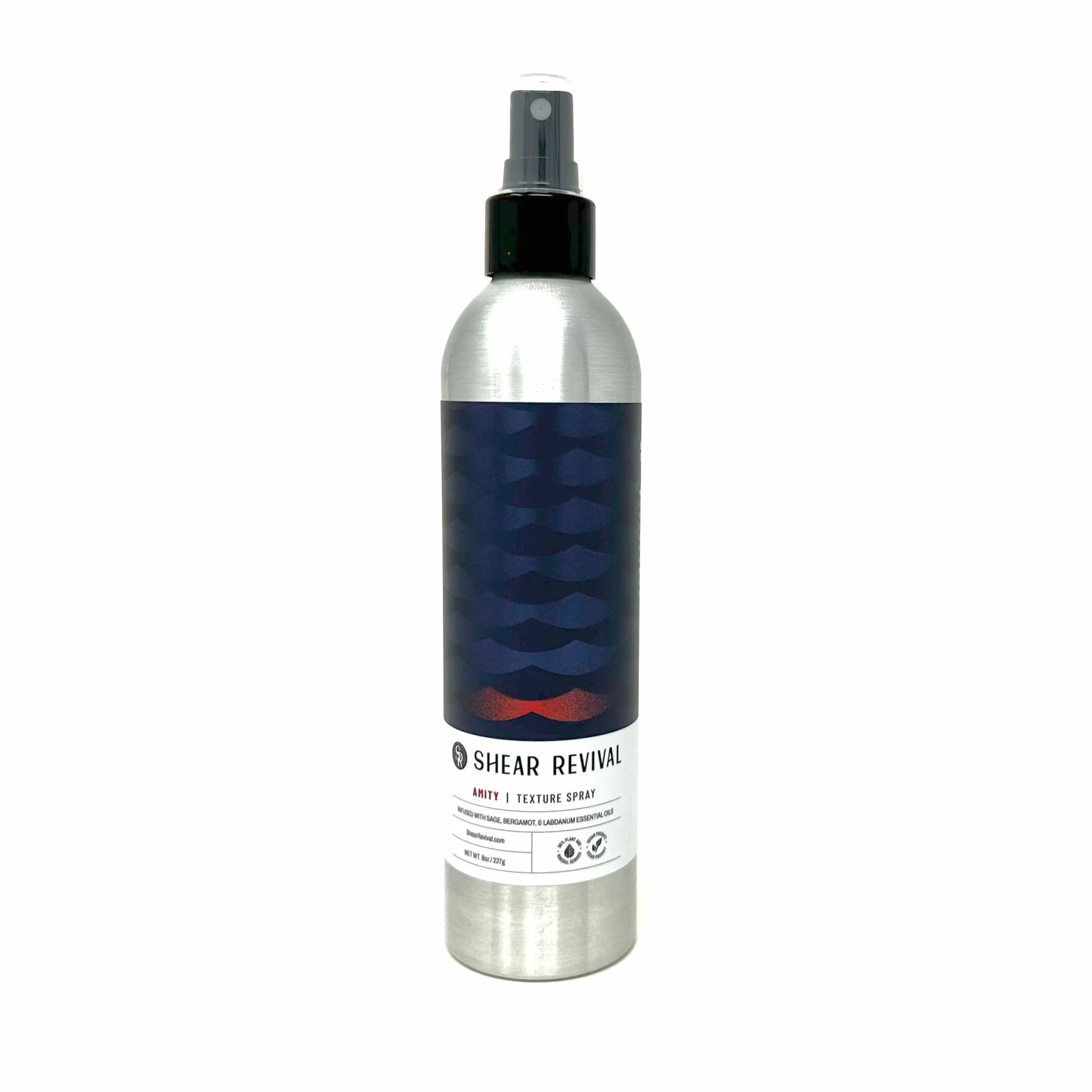 Shear Revival Amity Texture Spray – Spray capillaire léger au sel de mer et à l'argile pour homme – Finition mate, texturisant végétalien et nourrissant – 227 g