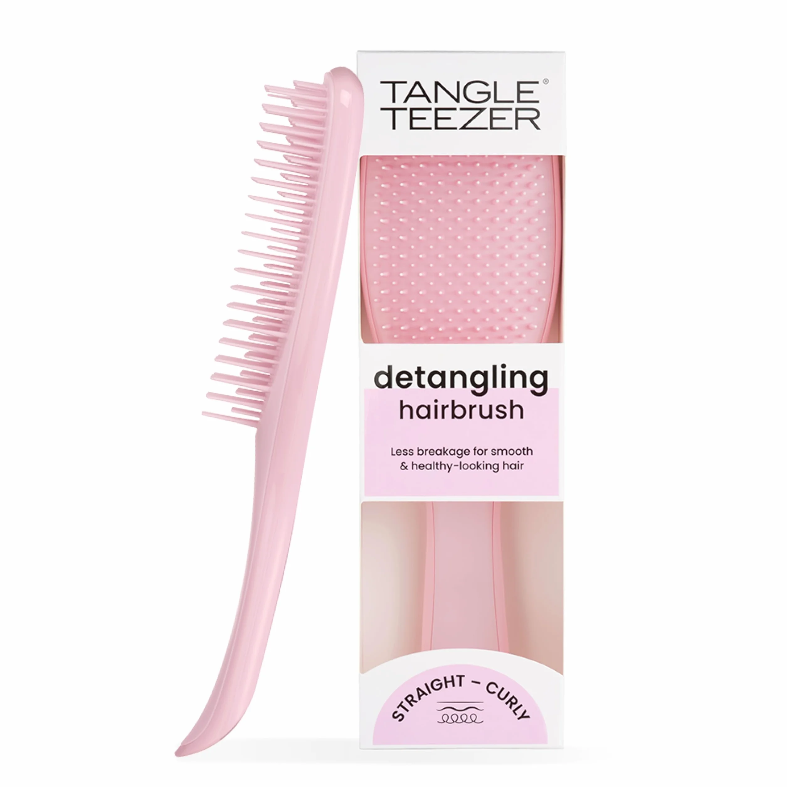 Tangle Teezer Ultimate Detangler Brosse à Cheveux Démêlante, Picots 2 Niveaux, Cheveux Secs et Mouillés, Rose Millennial