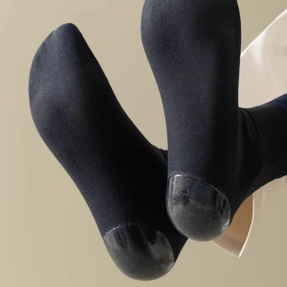 Chaussettes Hydratantes Pieds Secs 2 Paires en Silicone Soins Peau Fissurée Dure Sèche Jour et Nuit