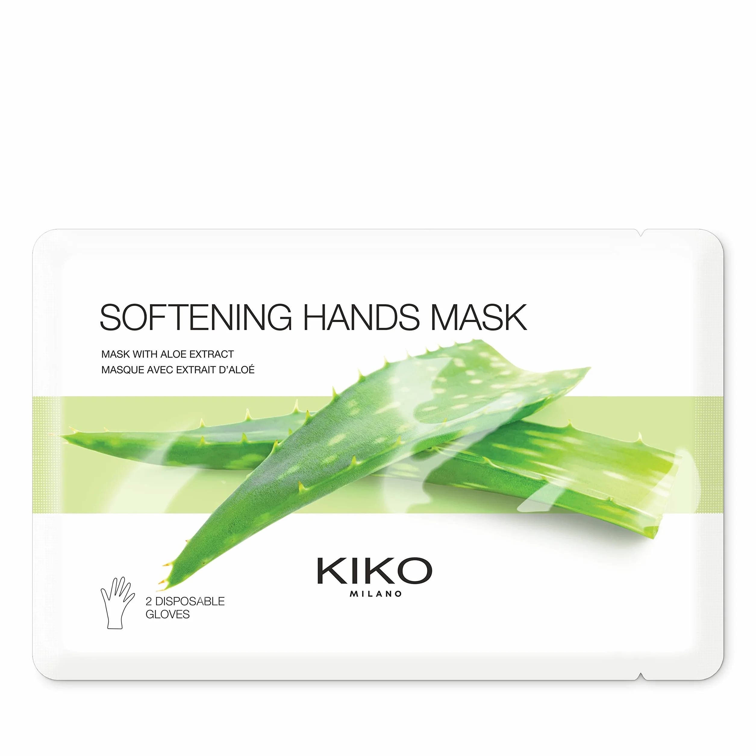 KIKO Milano Softening Hands Mask Masques Mains et Ongles en Tissu à L’Extrait D’Aloe Vera