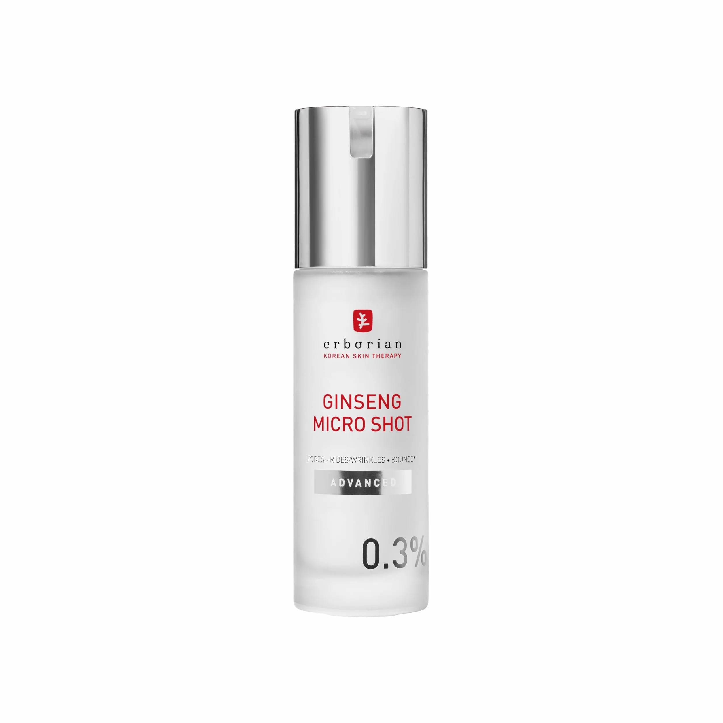 Erborian Ginseng Micro Shot Advanced 0.3% Sérum Visage Intensif Retexturant Ginseng et Collagène 30 ml