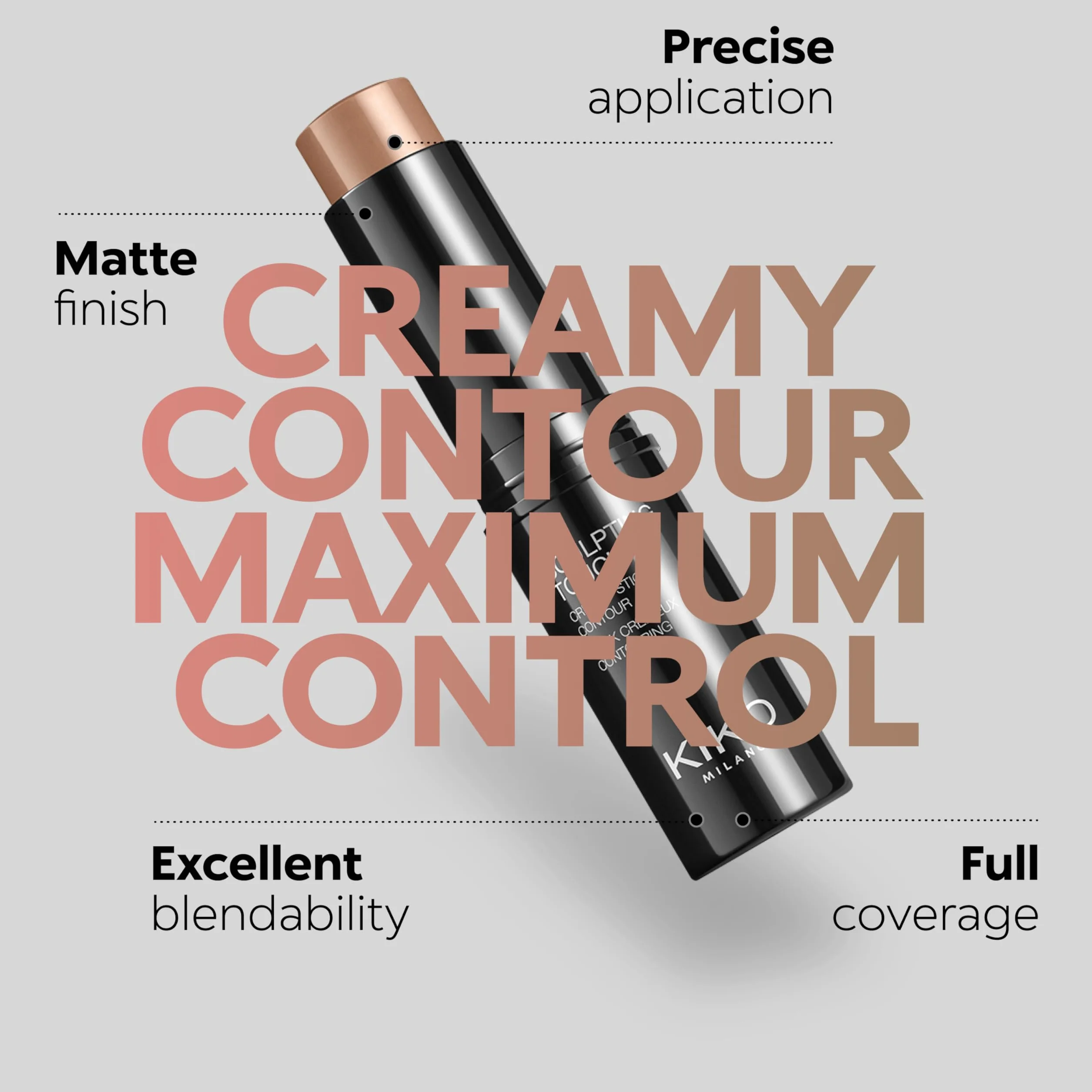 KIKO Milano Sculpting Touch Creamy Stick Contour 200 | Stick Contorno Viso Texture Cremosa Finish Mat