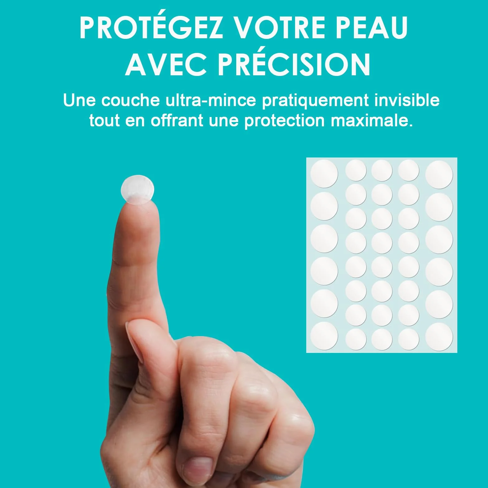 Patch Bouton Hydrocolloïde Acne Patches Anti Bouton Invisible Naturel Huile De Tea Tree Acide Salicylique 2-En-1 Imperméable