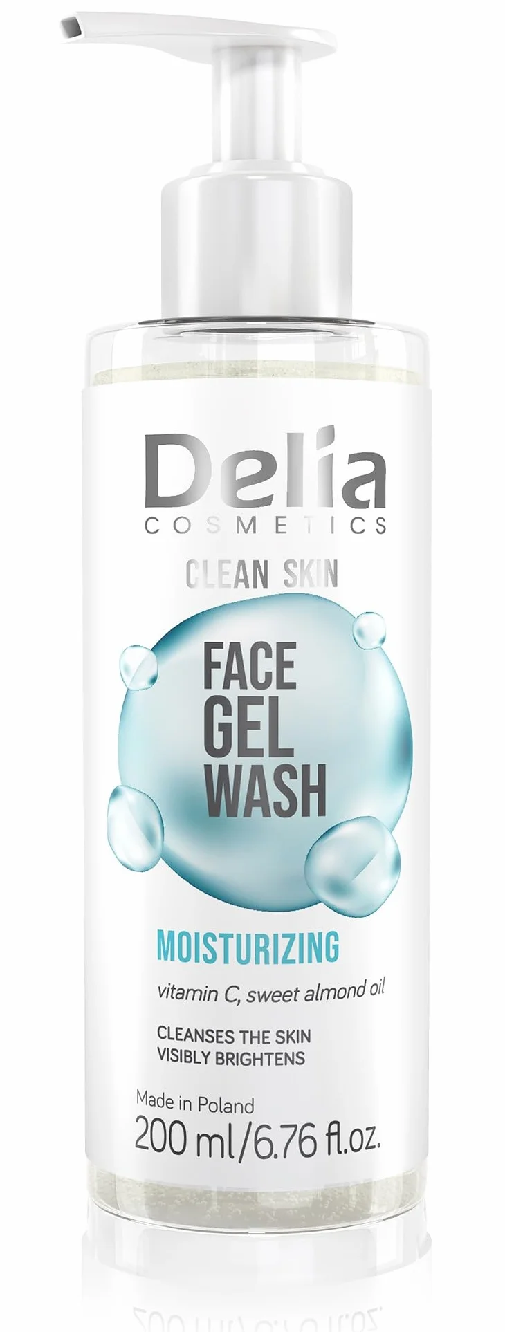 Delia Cosmetics Clean Skin Gel nettoyant visage hydratant 200 ml
