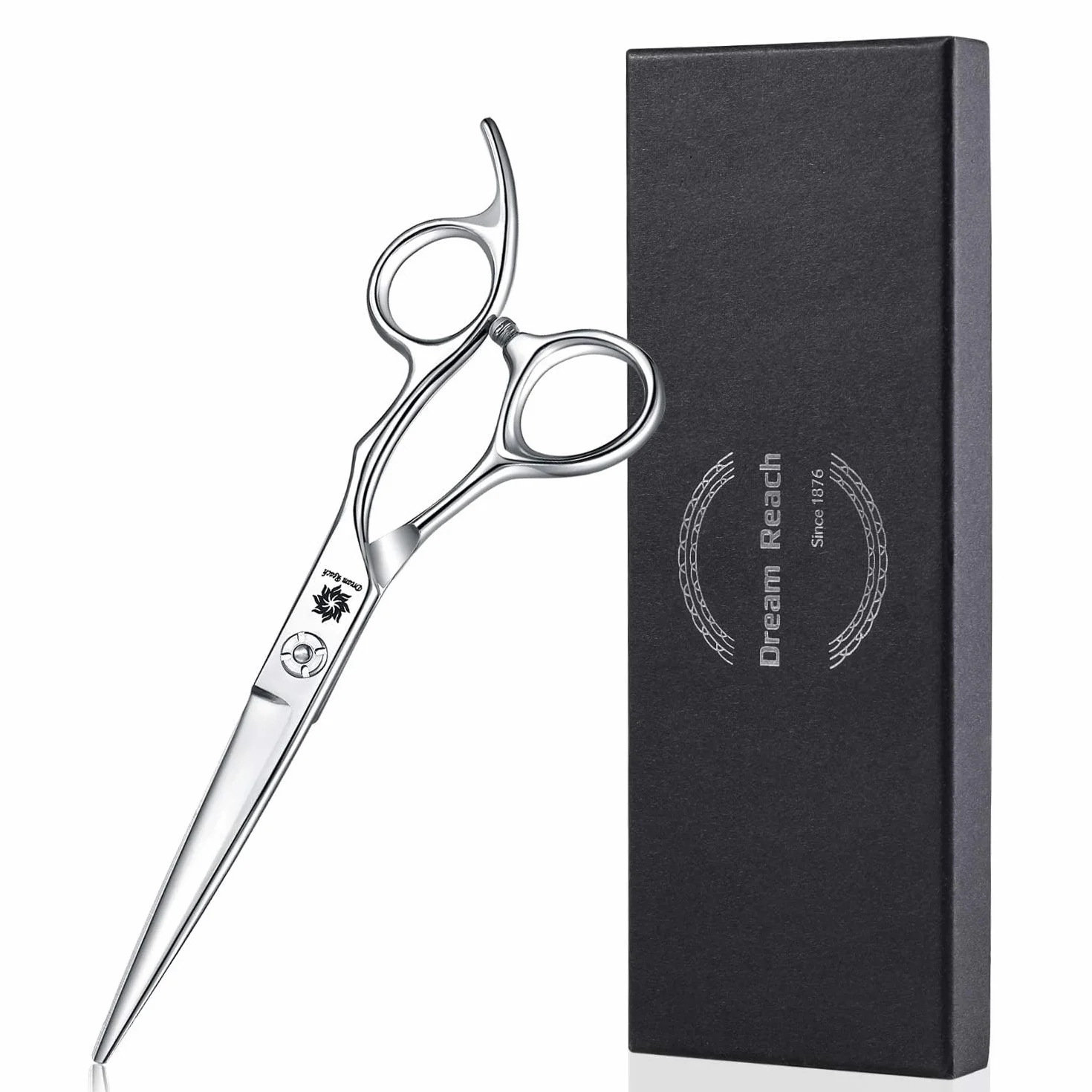 Dream Reach Ciseaux à cheveux Ciseaux de coiffure Ciseaux de coupe de cheveux Ciseaux pour Coiffeur Barbier pointus Acier inoxydable japonais 440C artisanal Coupe précise pour Salon