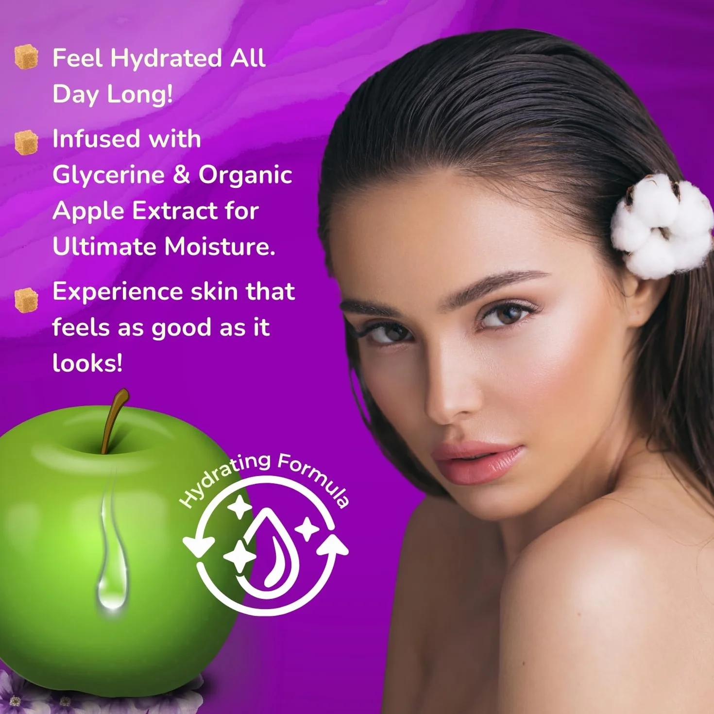 Cottage Douche Gommage Sucre de Violette Grains Exfoliants 100% Naturels