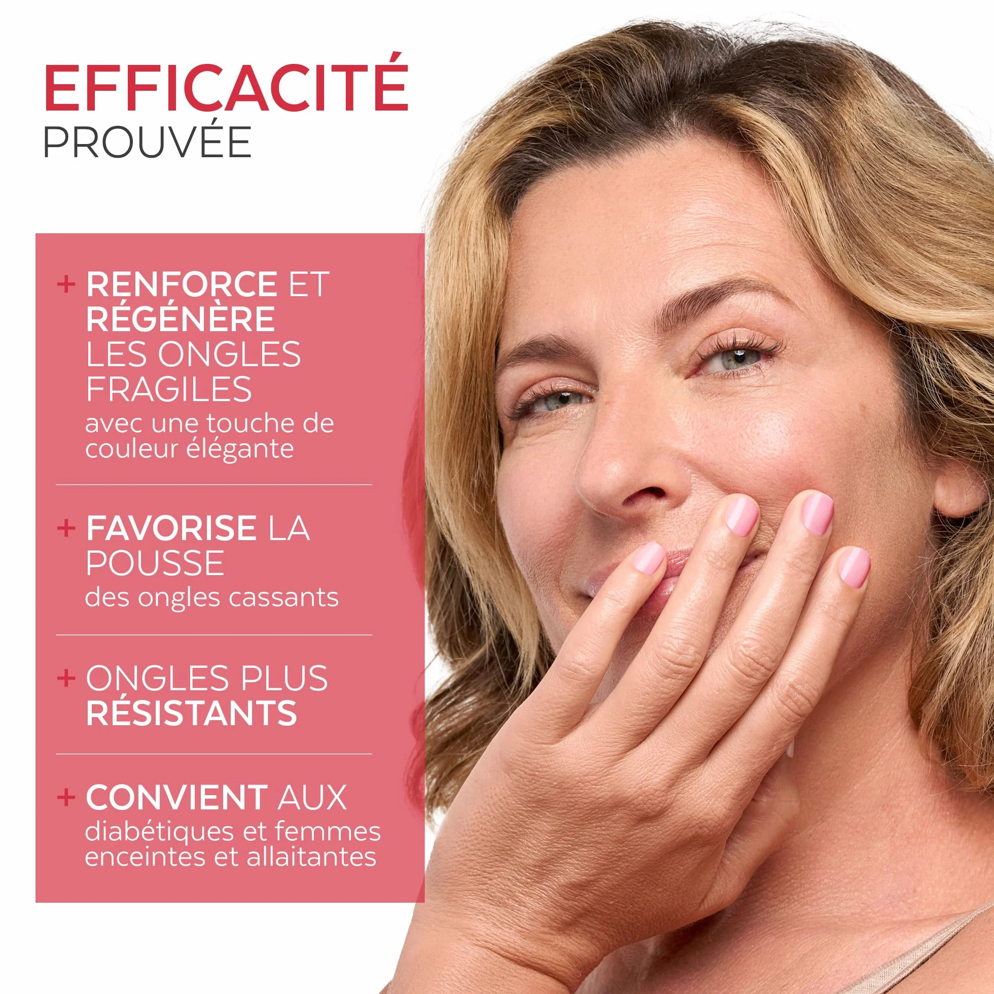 PODERM Vernis Durcisseur Ongles Gloss Éclat Répare Renforce Ongles Abîmés Fragilisés Biotine Silicium Kératine