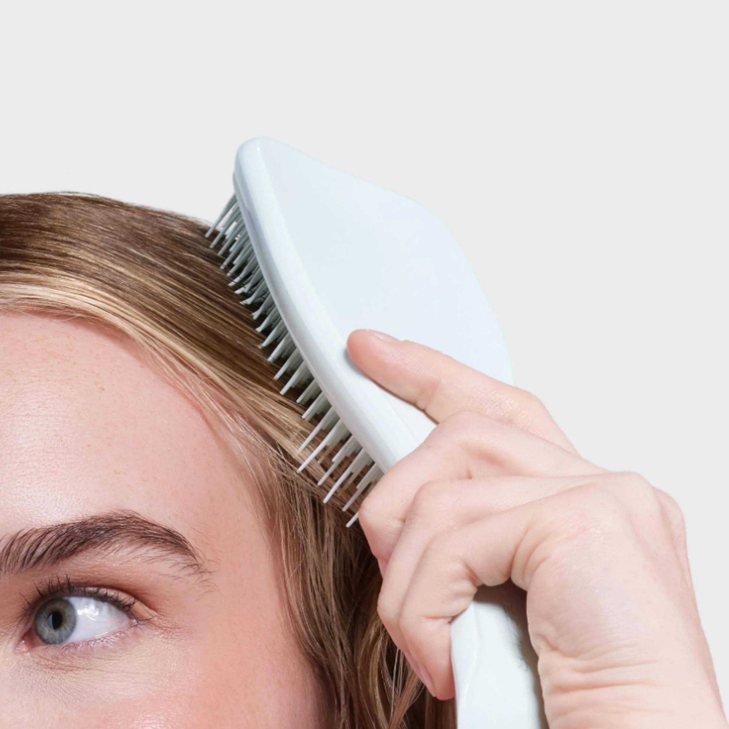 Tangle Teezer Ultimate Detangler Grande Brosse à Cheveux Cheveux Colorés Fins Picots Souples 2 Niveaux Bleu Mer