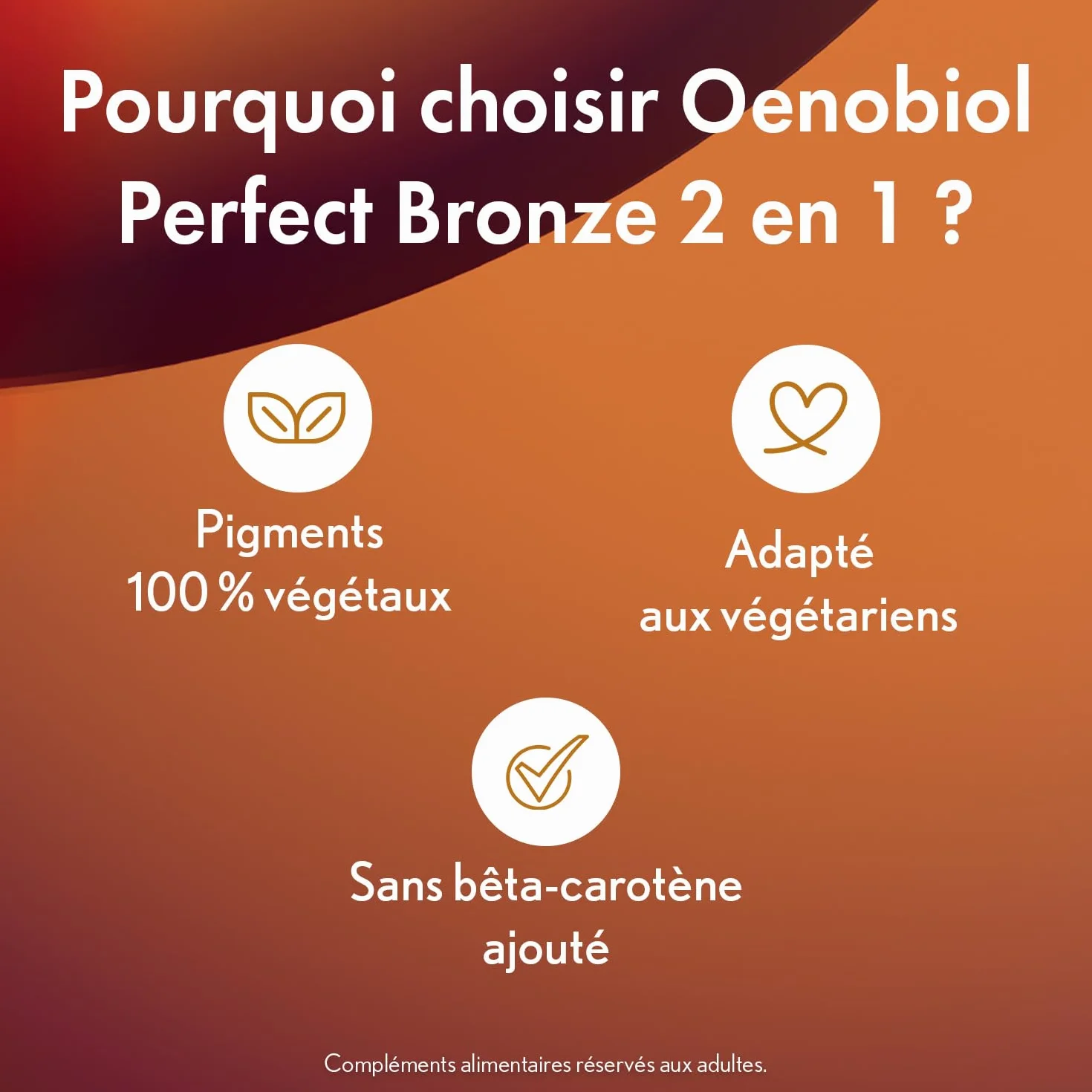 Oenobiol Perfect Bronze Solaire 2-en-1 Autobronzant Préparateur Solaire 2x30 Capsules