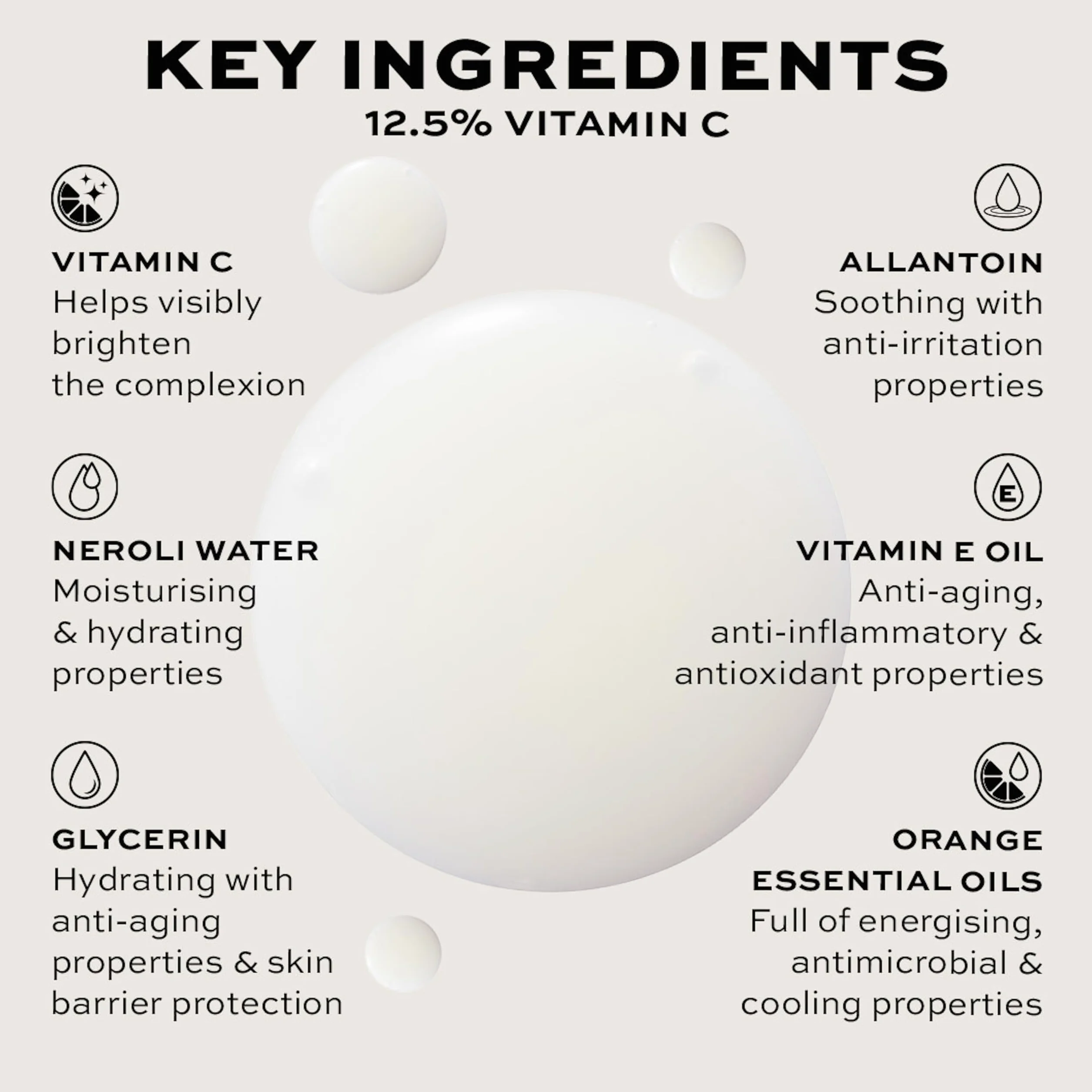Revolution Pro Miracle 12.5% Vit C Serum 30ml, sérum éclat, lisse et affine le grain de peau, réduit les taches pigmentaires