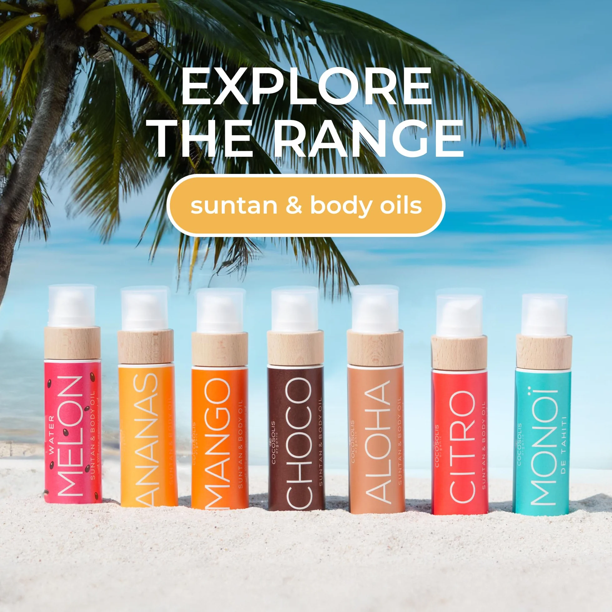 COCOSOLIS CHOCO Accélérateur de bronzage Huile bronzante pour Banc Solaire Naturel et Biologique