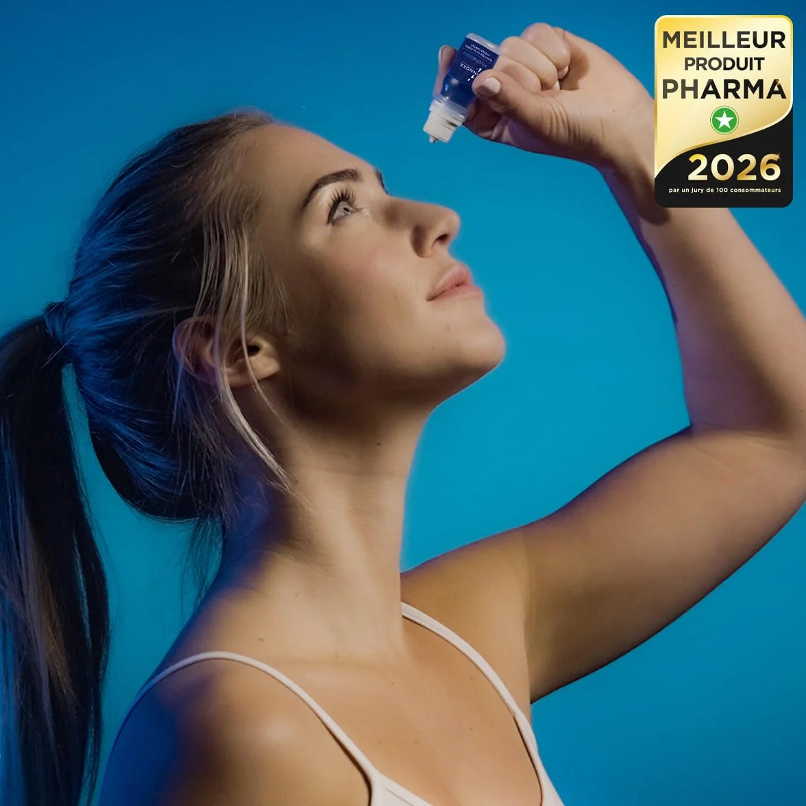 INNOXA Laboratoires Gouttes Formule Bleue Blanchit le Blanc de l'Œil Hydrate les Yeux Rouges et Fatigués Formule Originale Fabriquée en France Sans conservateurs
