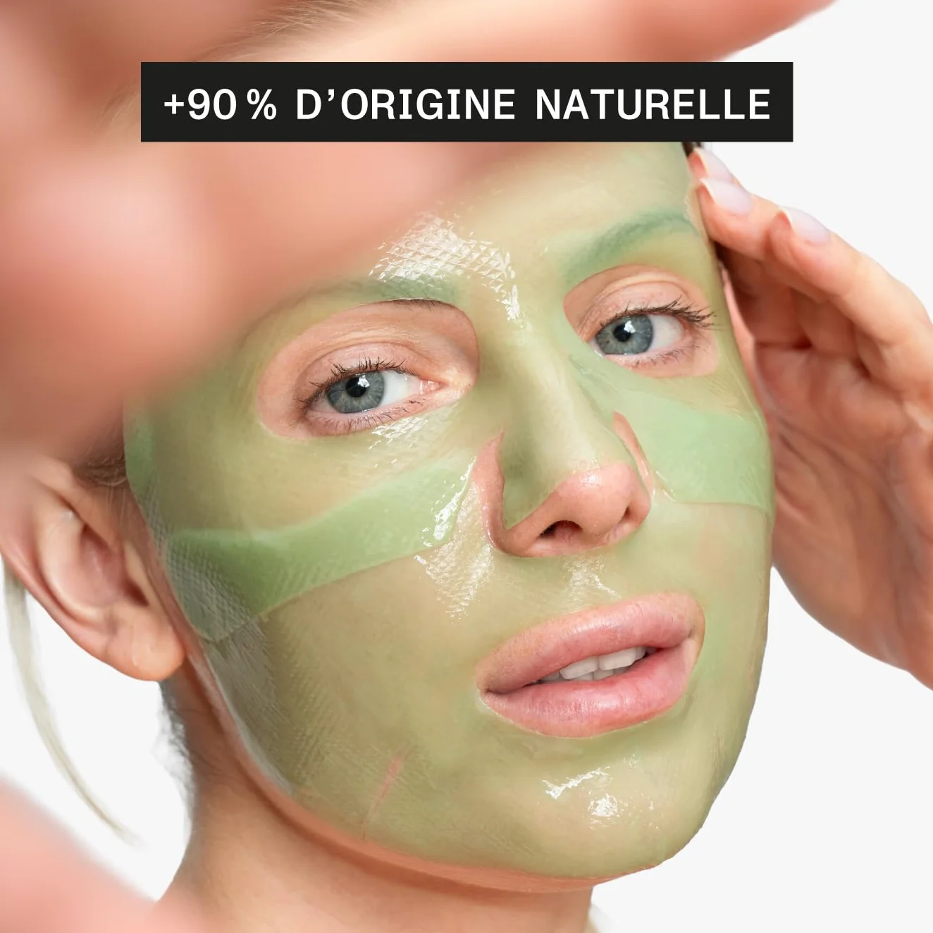 MASQUE VISAGE HYDROGEL HYDRATANT & ÉCLAT, Aloe Vera BIO, Collagène, Algues Marines, effet “seconde peau” pour peaux sèches, ternes, fatiguées, Made in France (6)