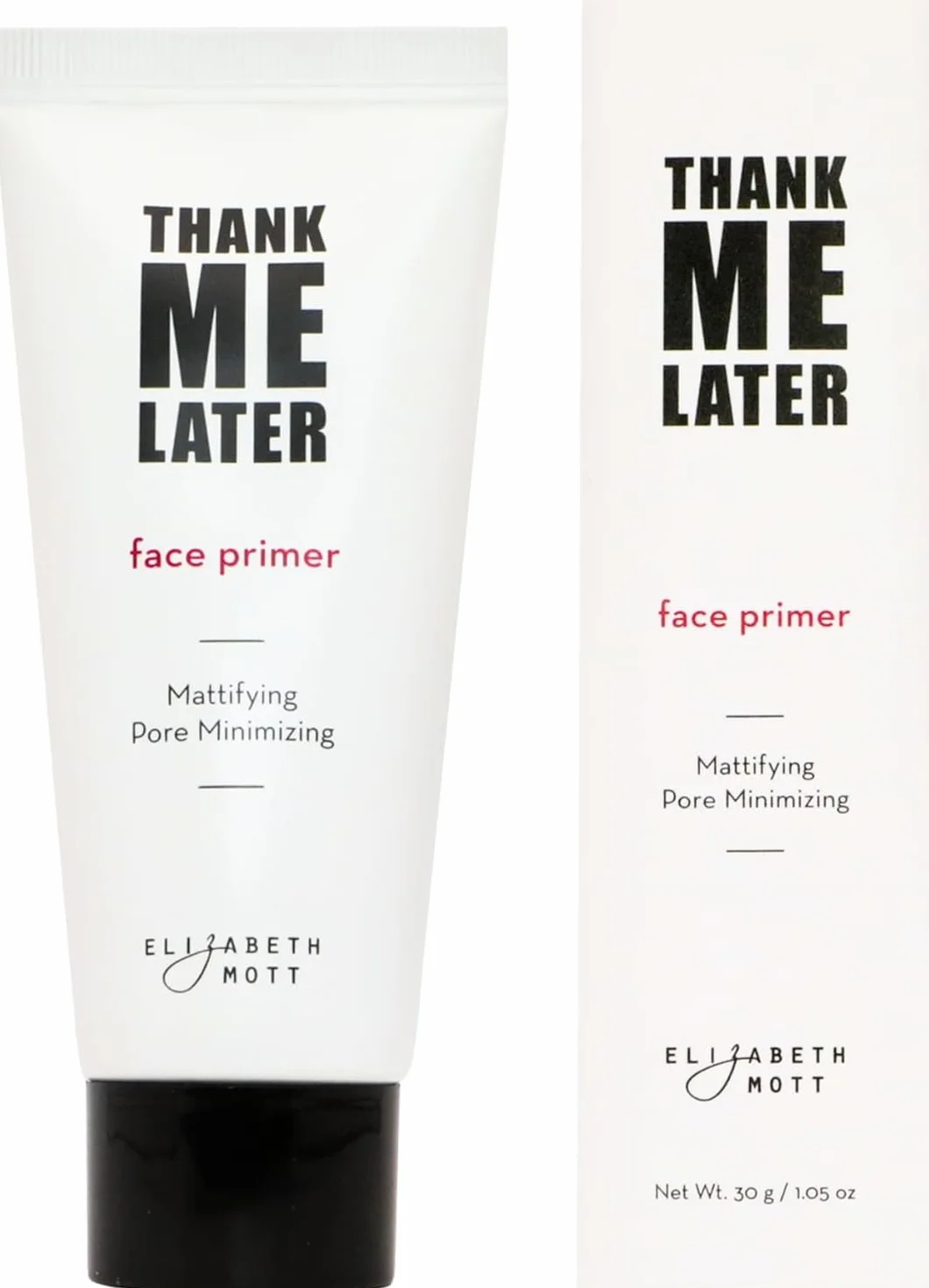 Elizabeth Mott Base de Maquillage Visage Matifiante - Primer Peau Grasse Anti-Brillance, Réducteur de Pores, Finition Mate, Sans Paraben et Sans Cruauté (30g)