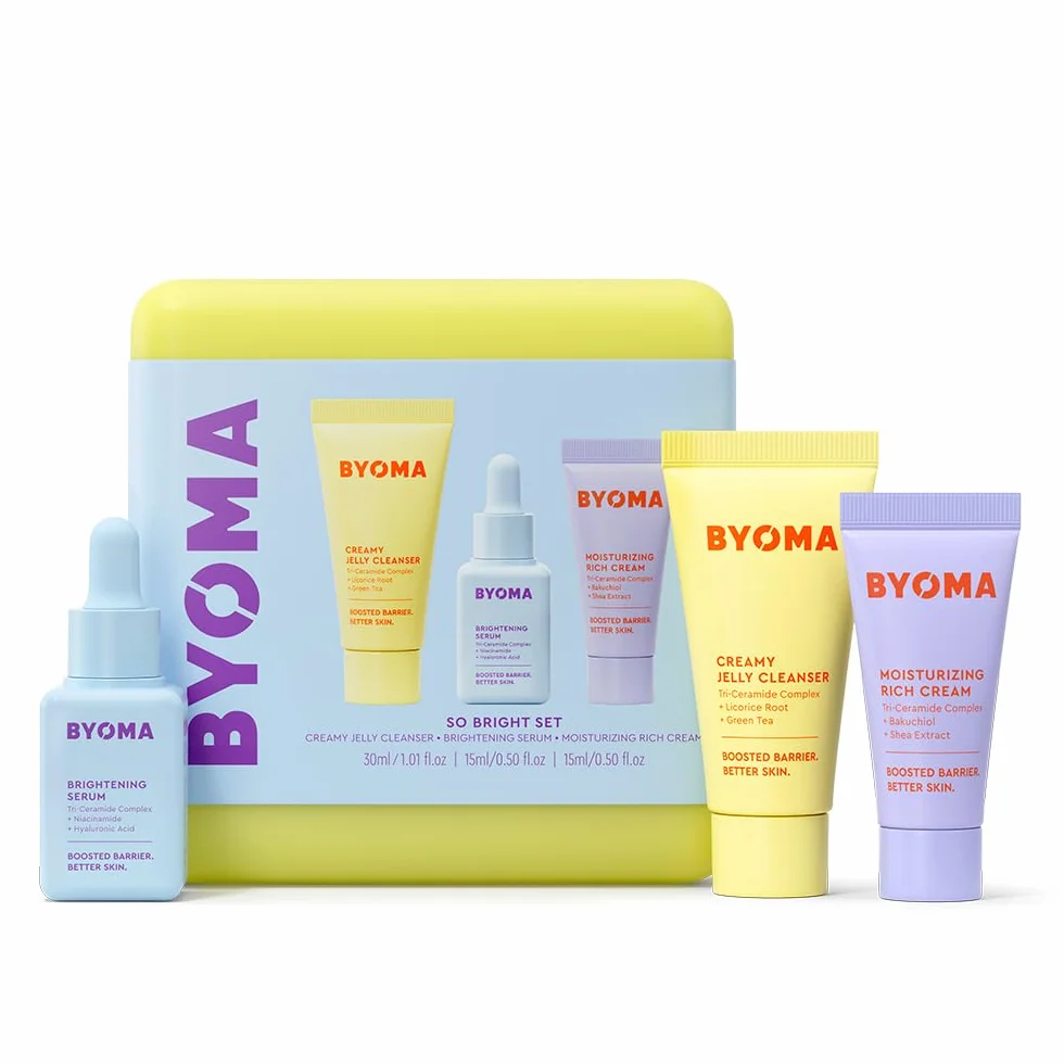 BYOMA So Bright Set – Ensemble de soins de la peau Barrier Repair 30 ml, 15 ml, 15 ml