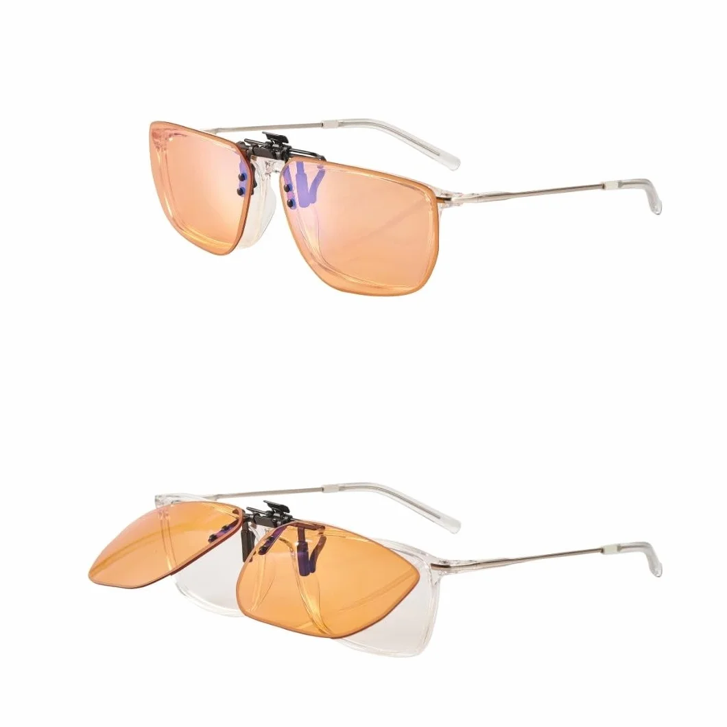 Horus X Clip-On Amber Lunettes Anti Lumière Bleue Filtre Standard Protection Ecrans
