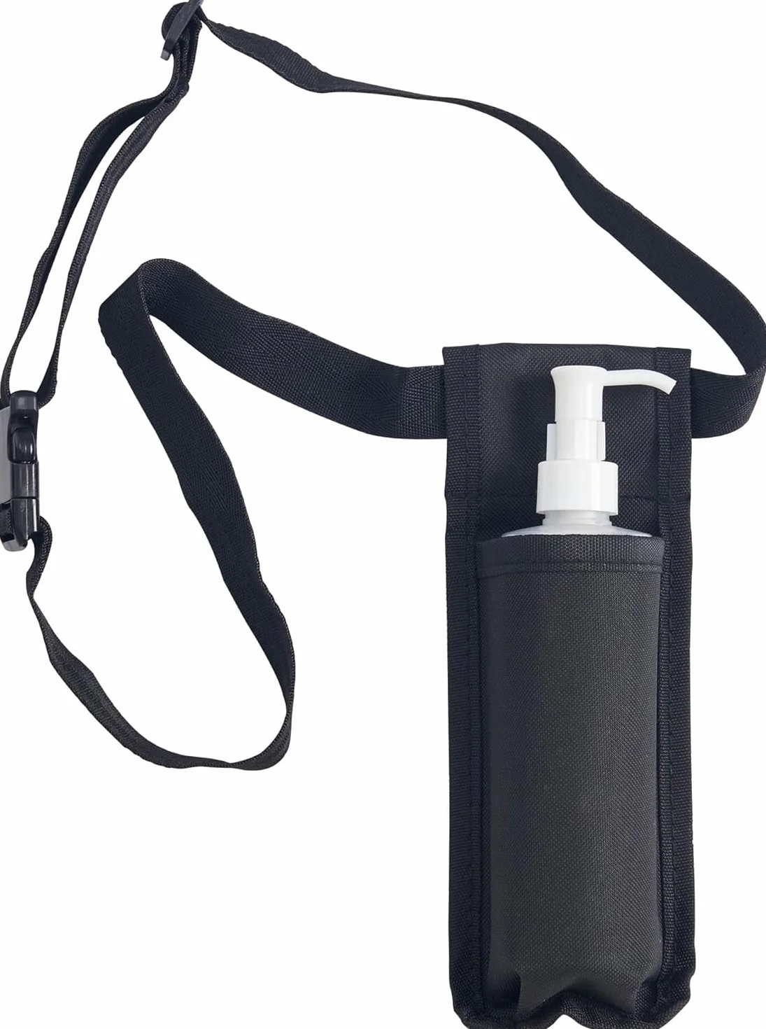 Master Massage Étui pour huile de massage réglable et résistant à la chaleur pour crème et lotion - Comprend un distributeur à pompe rechargeable de 227 ml (noir)