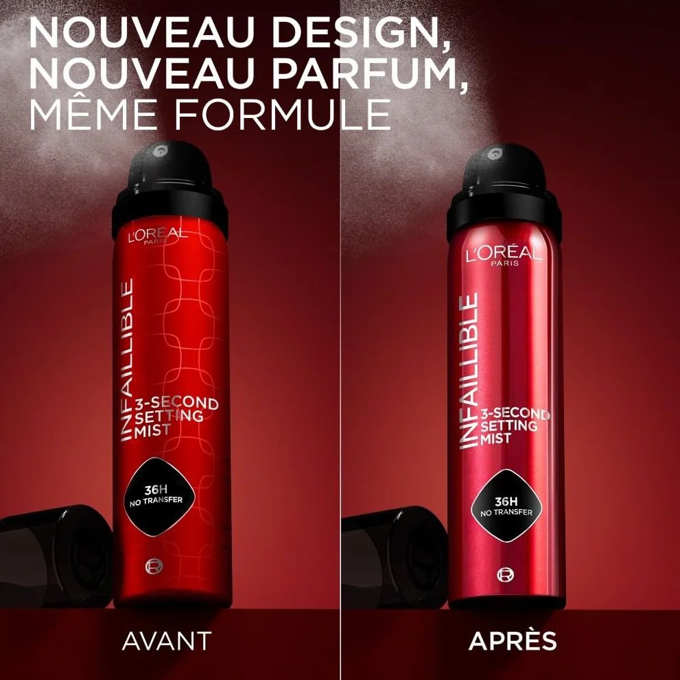 L'Oréal Paris Spray Fixateur de Maquillage Waterproof 75 ml Tenue 36h