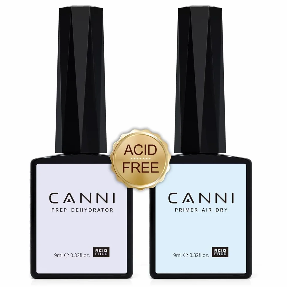 CANNI Nail Primer UV Gel Dehydrator for Semi Permanent Nail Set Professional Acrylic Acid Free Primer