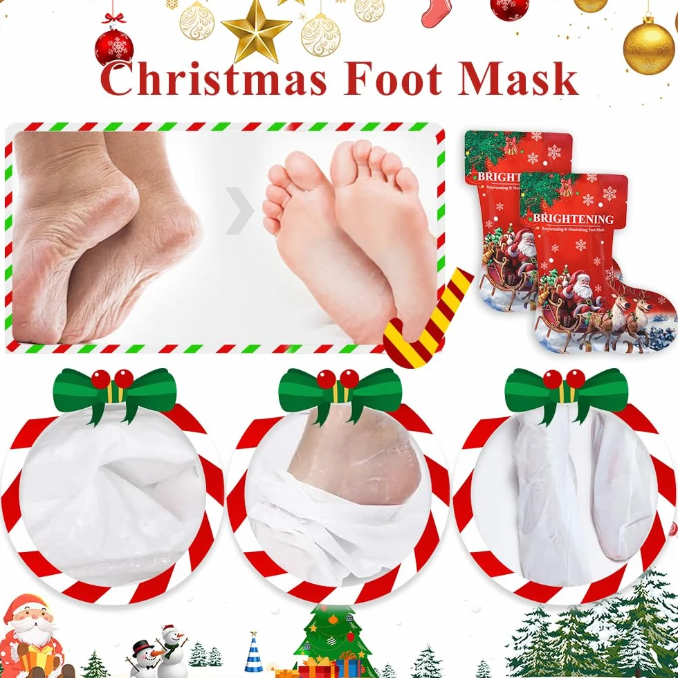 Masque Exfoliant Pieds 2 Pièces Film Soin Mains Pieds Élimine Callosités Nourrit Prévient Dessèchement
