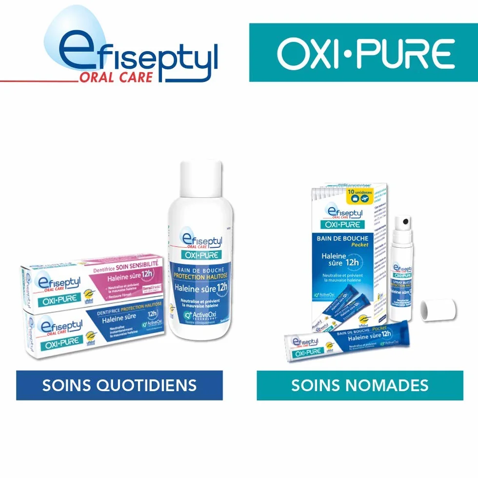 Efiseptyl Spray Buccal Protection Halitose Oxi-Pure Haleine Fraîche 12h 9 ml