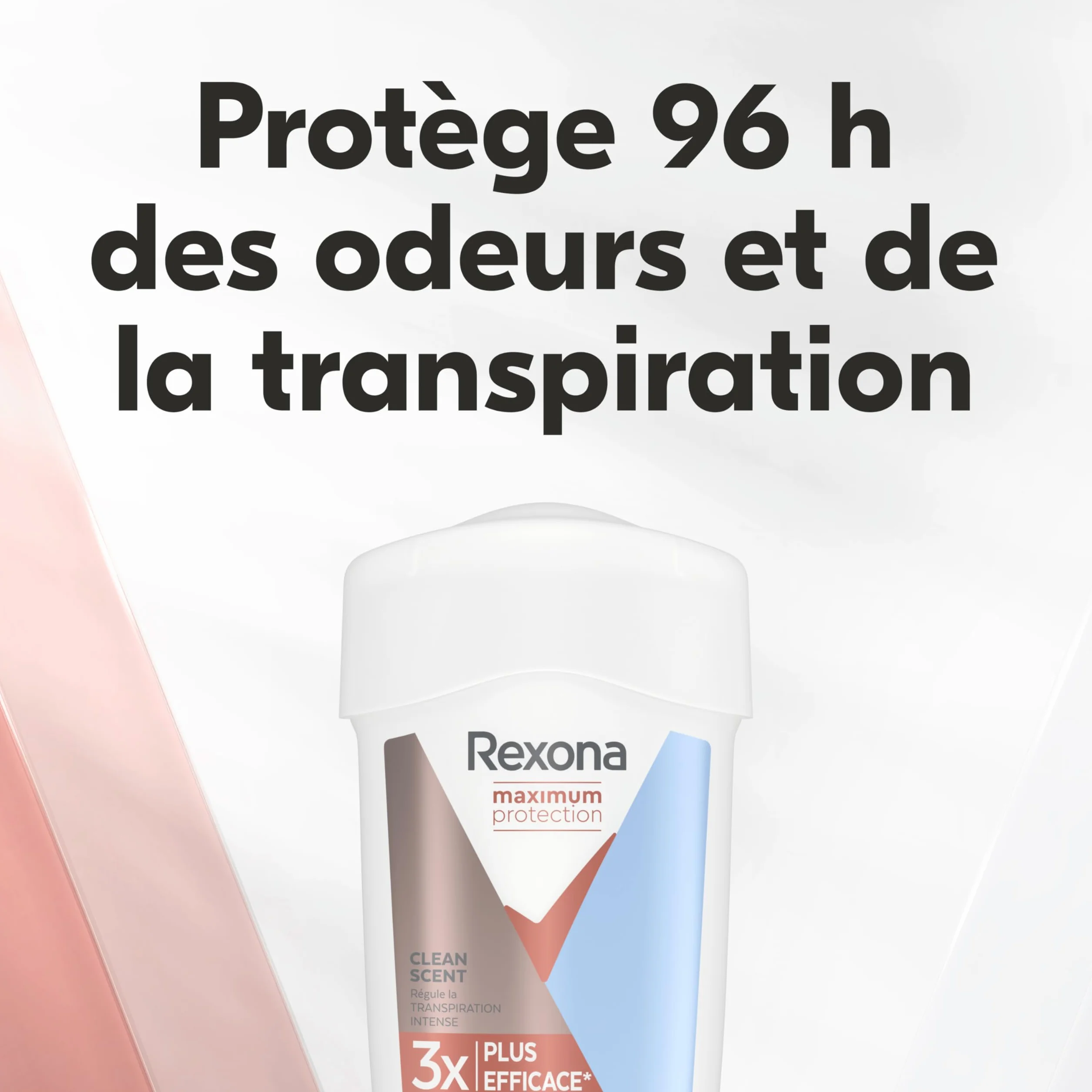 REXONA Déodorant Femme Clean Scent Stick Anti-transpirant Protection 96h 45ml