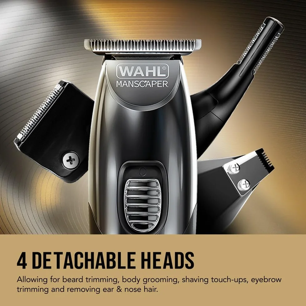 WAHL Tondeuse à barbe rechargeable lithium USB Manscaper Toolbox noir