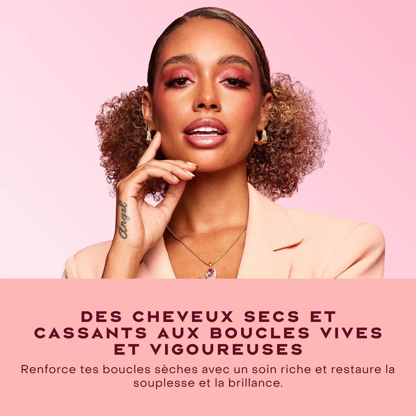 SheaMoisture Coffret Curl & Shine Shampooing Après-Shampooing Soin Sans Rinçage Cheveux Bouclés Hydratation Anti-Frisottis